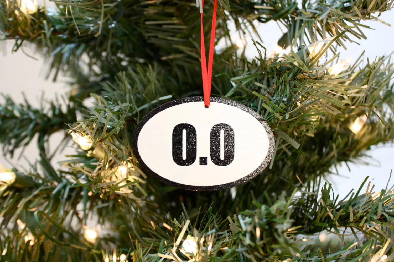 0.0 Christmas Ornament - Great gift for NON runners!