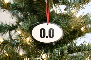 0.0 Christmas Ornament - Great gift for NON runners!