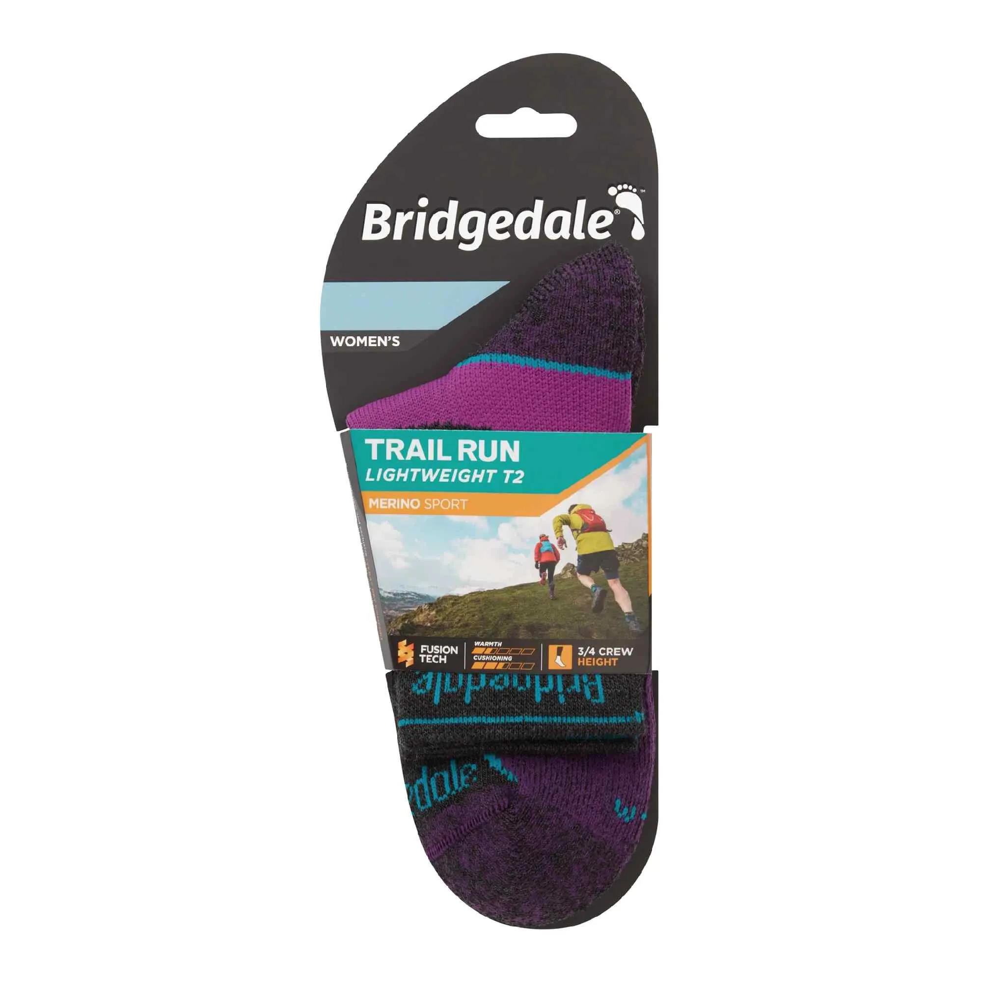 1 Pack Ladies Trail Lightweight T2 Merino Wool 3/4 Sport Socks