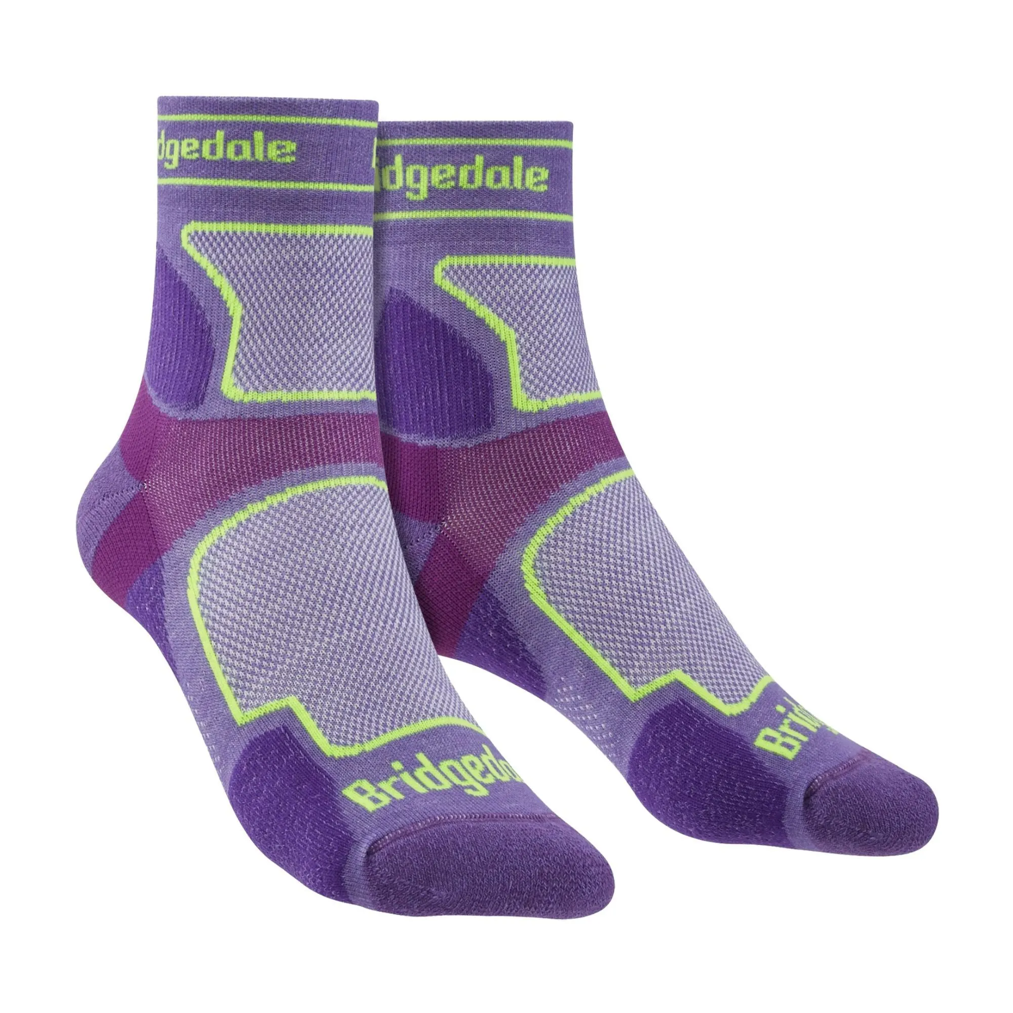 1 Pack Ladies Trail Ultralight T2 Coolmax Sport 3/4 Crew Socks