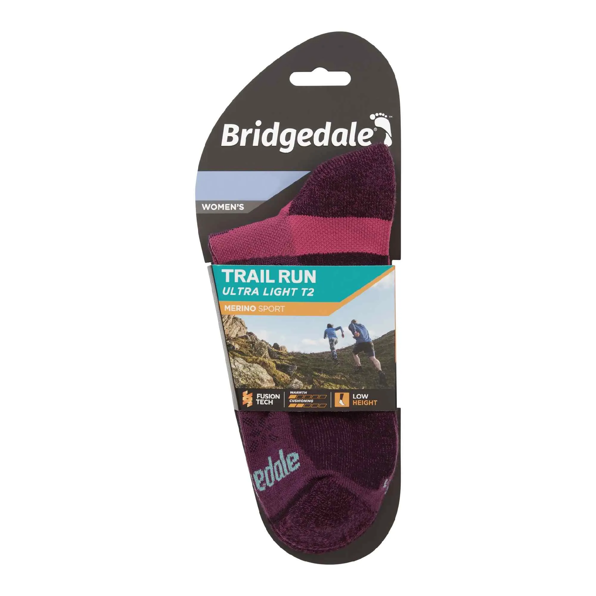 1 Pack Ladies Trail Ultralight T2 Merino Wool Sport Low Cut Socks