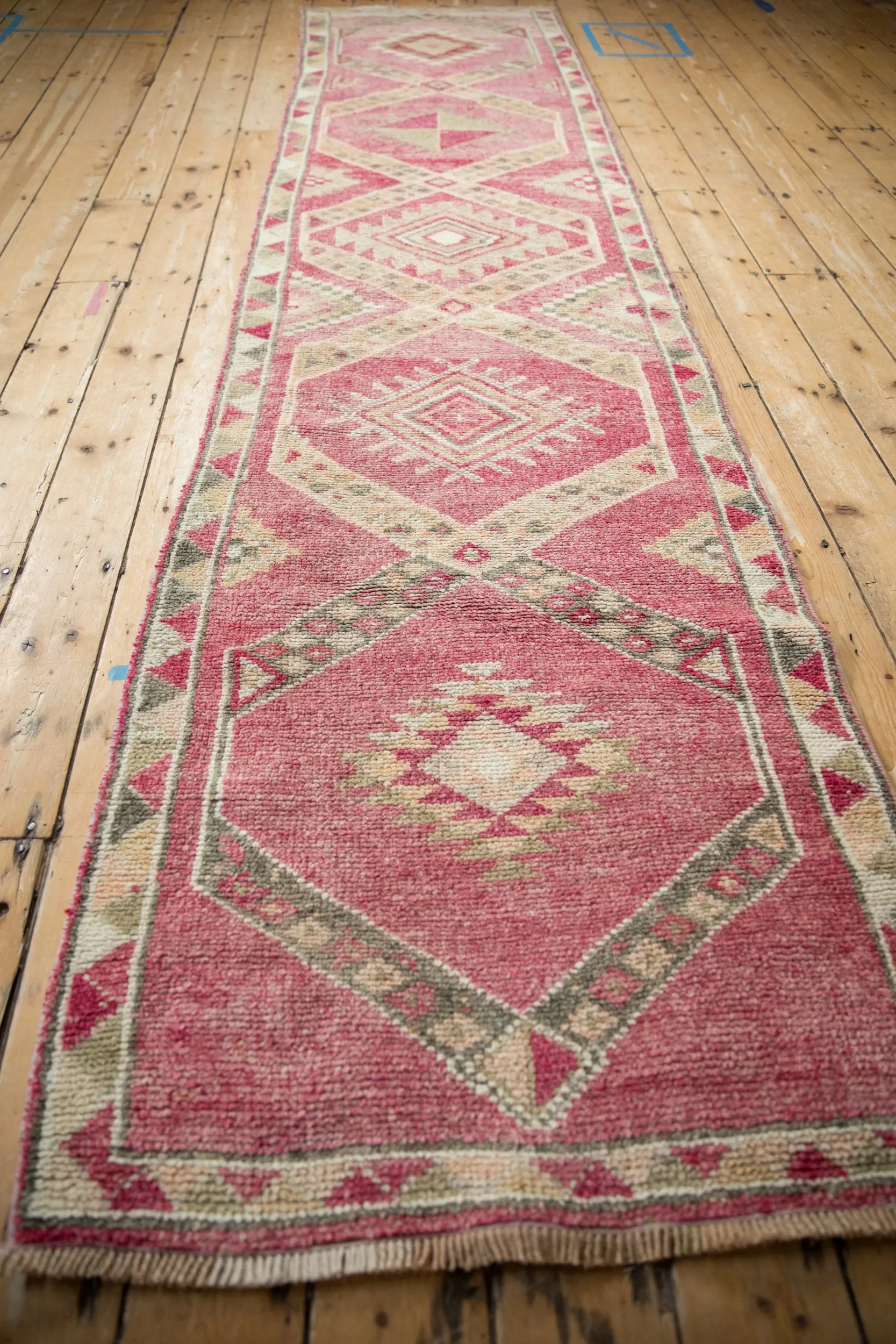 2.5x11.5 Vintage Distressed Kurd Rug Runner