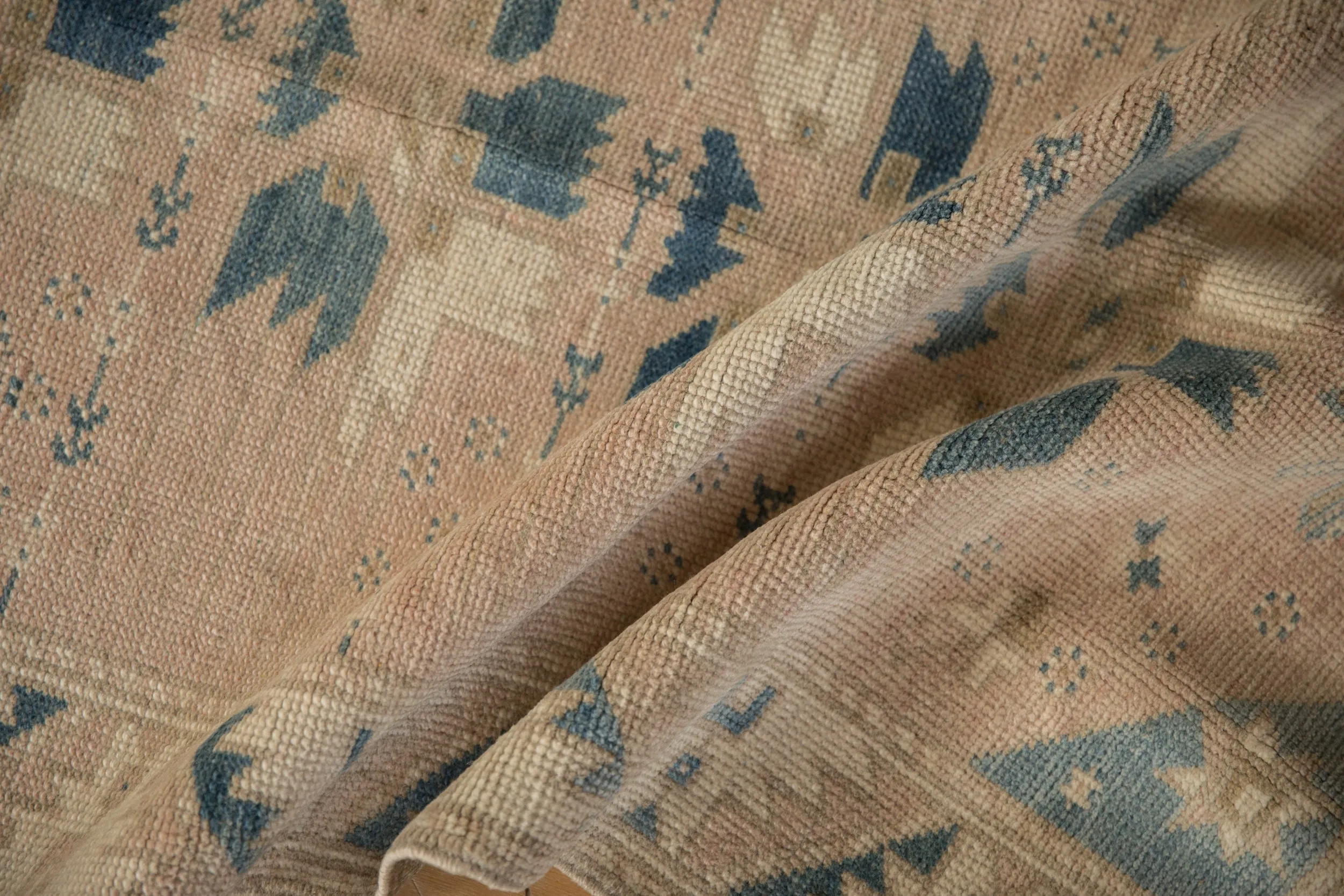 2.5x11.5 Vintage Distressed Oushak Rug Runner
