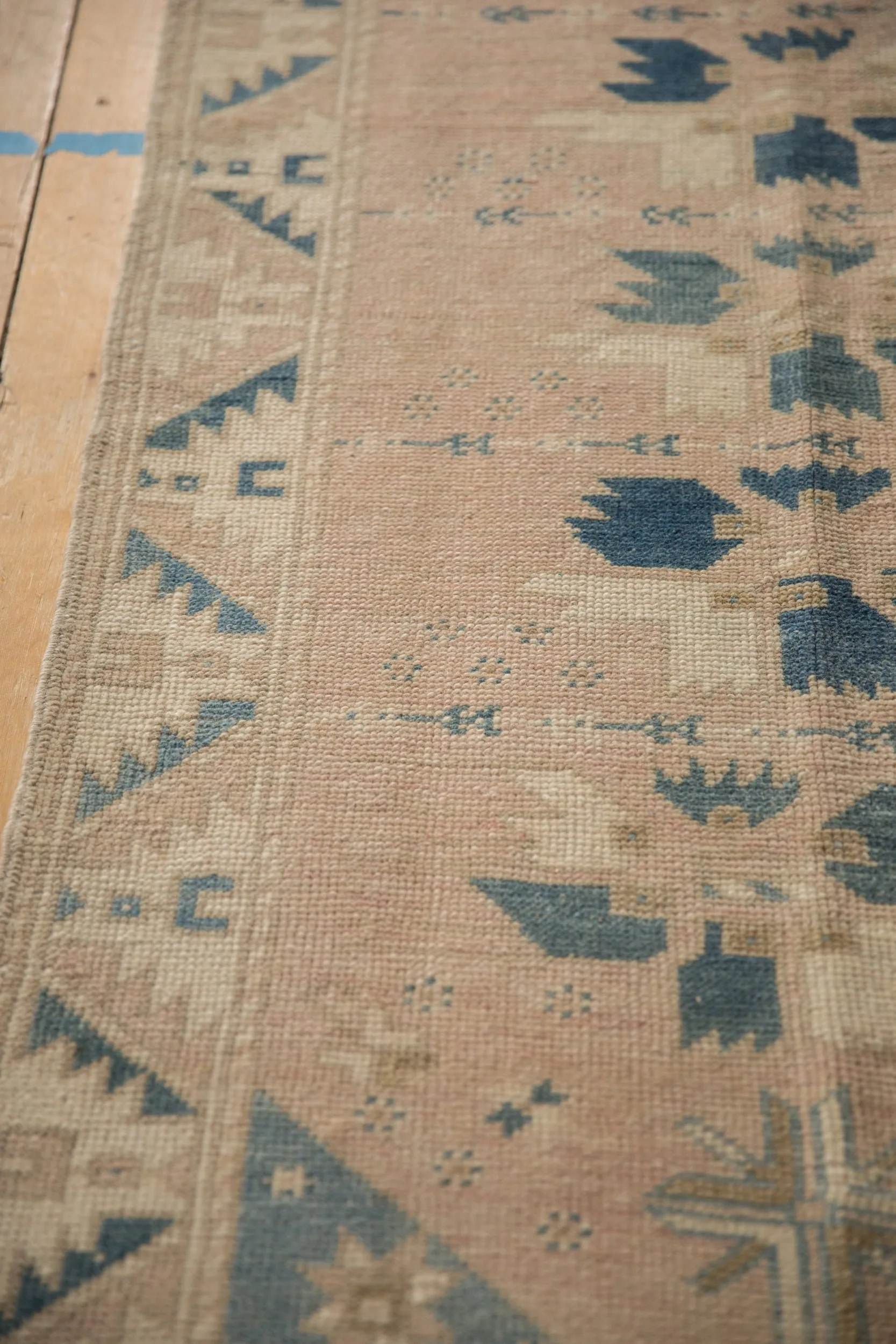 2.5x11.5 Vintage Distressed Oushak Rug Runner