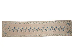 2.5x11.5 Vintage Distressed Oushak Rug Runner