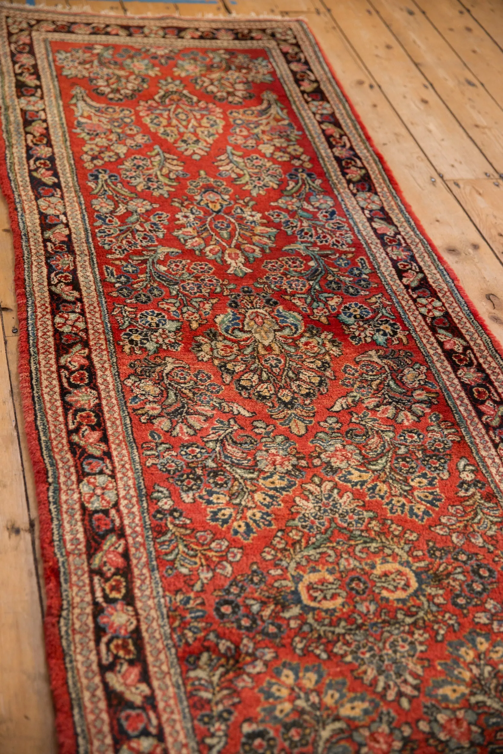 2.5x12 Vintage Sarouk Rug Runner