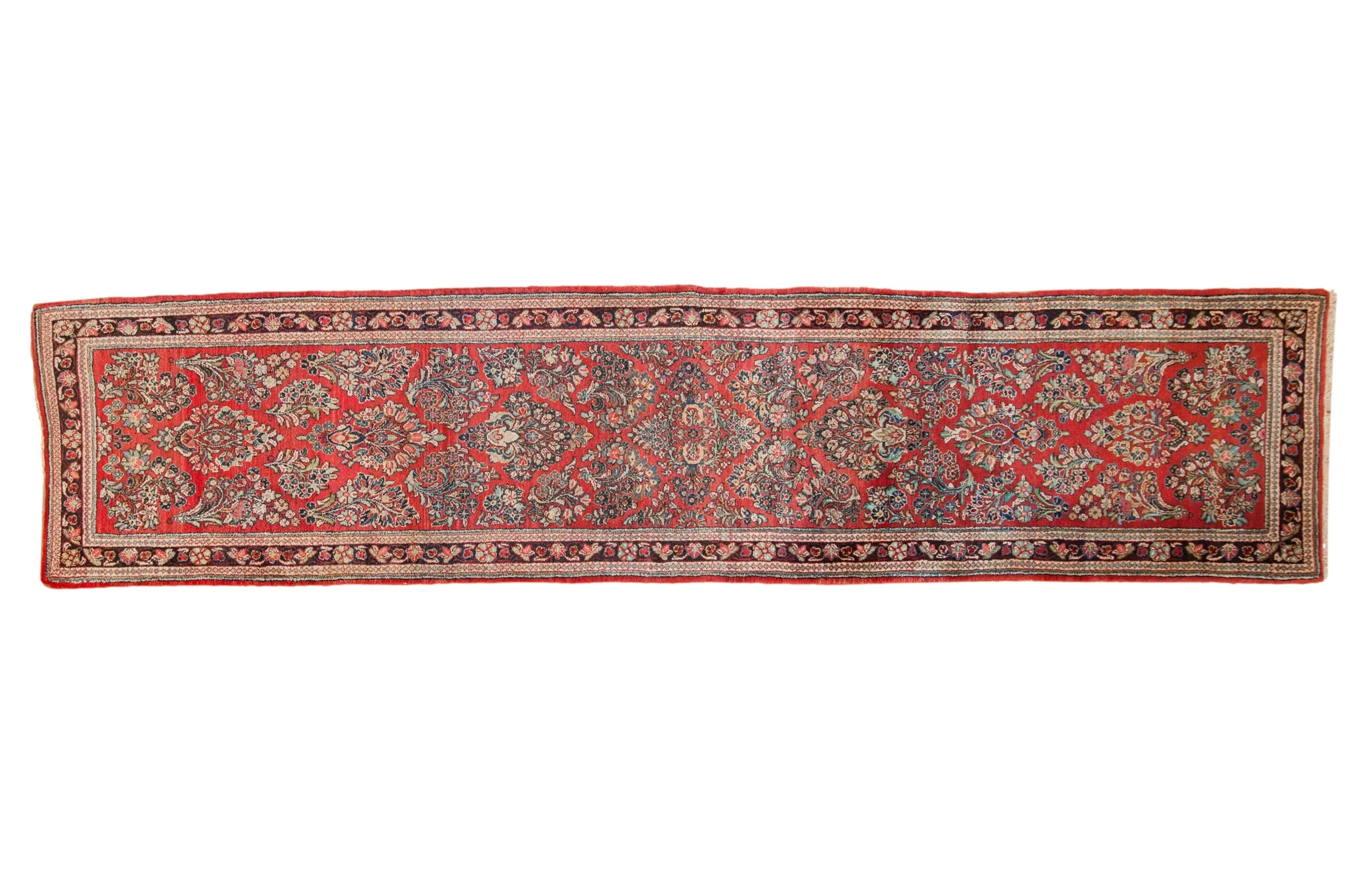 2.5x12 Vintage Sarouk Rug Runner