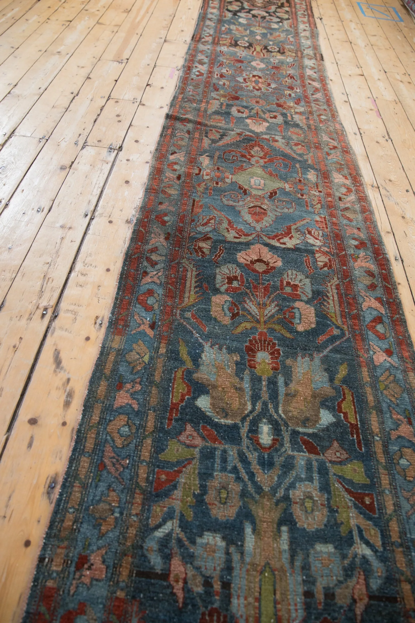 2.5x17 Vintage Distressed Mehreban Rug Runner