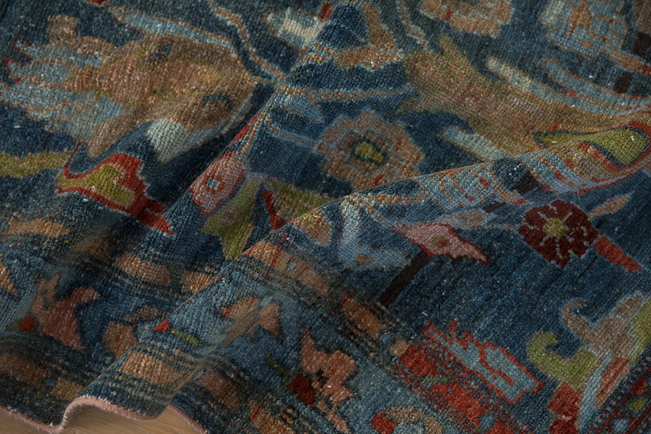 2.5x17 Vintage Distressed Mehreban Rug Runner