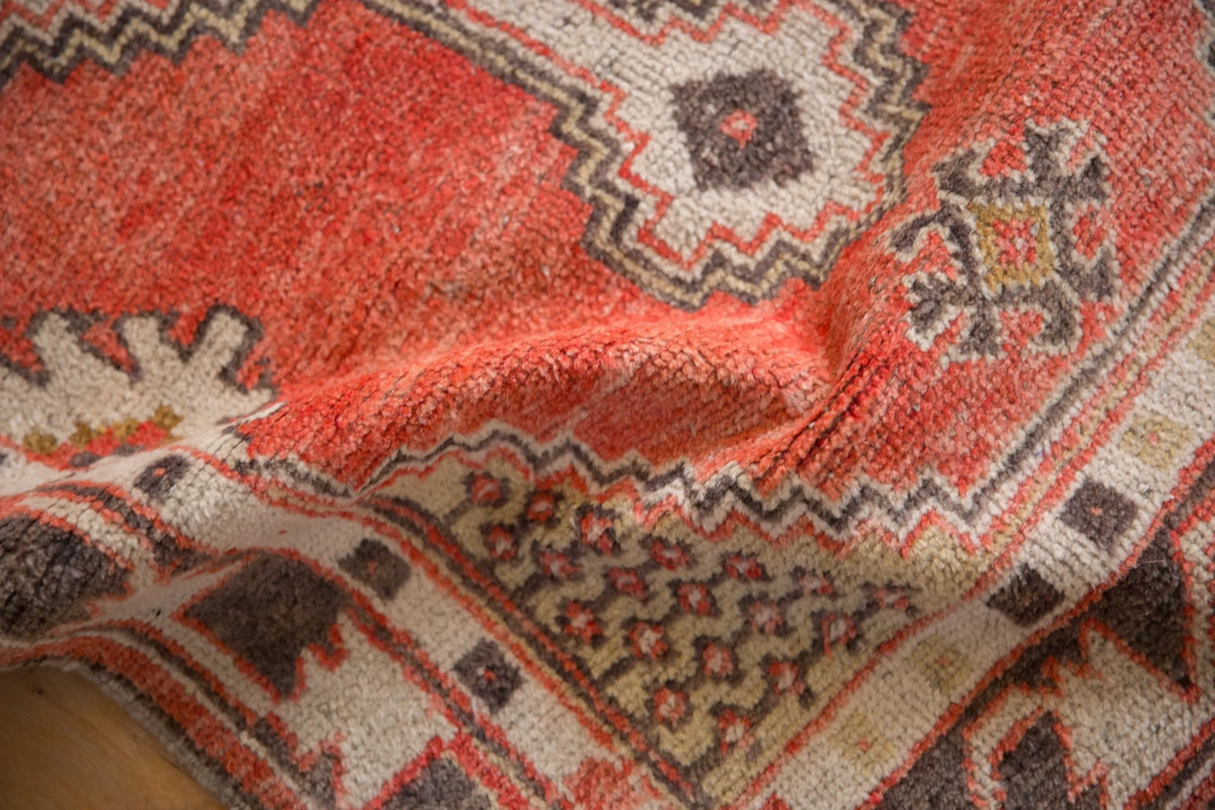 2.5x5.5 Vintage Distressed Oushak Rug Runner