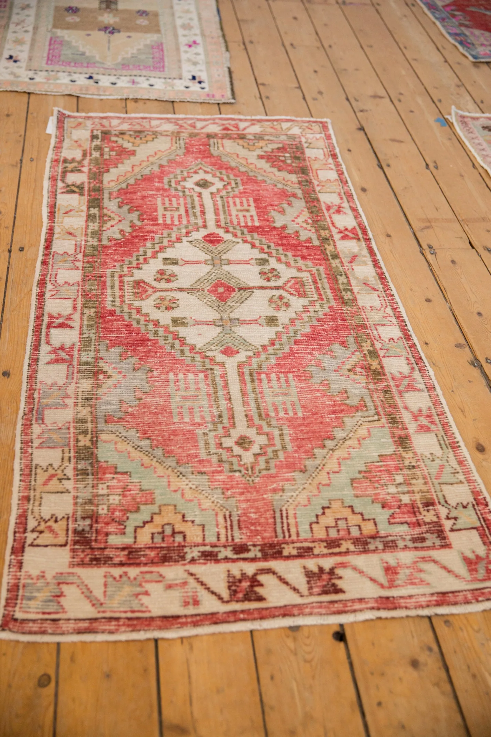 2.5x5.5 Vintage Distressed Oushak Rug Runner