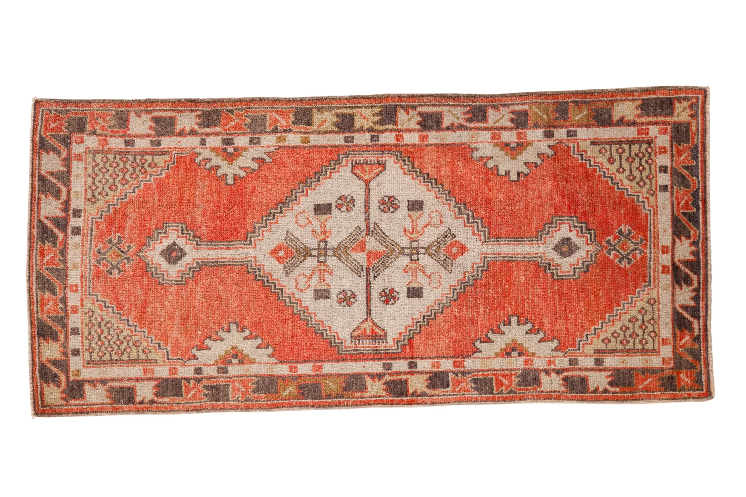 2.5x5.5 Vintage Distressed Oushak Rug Runner