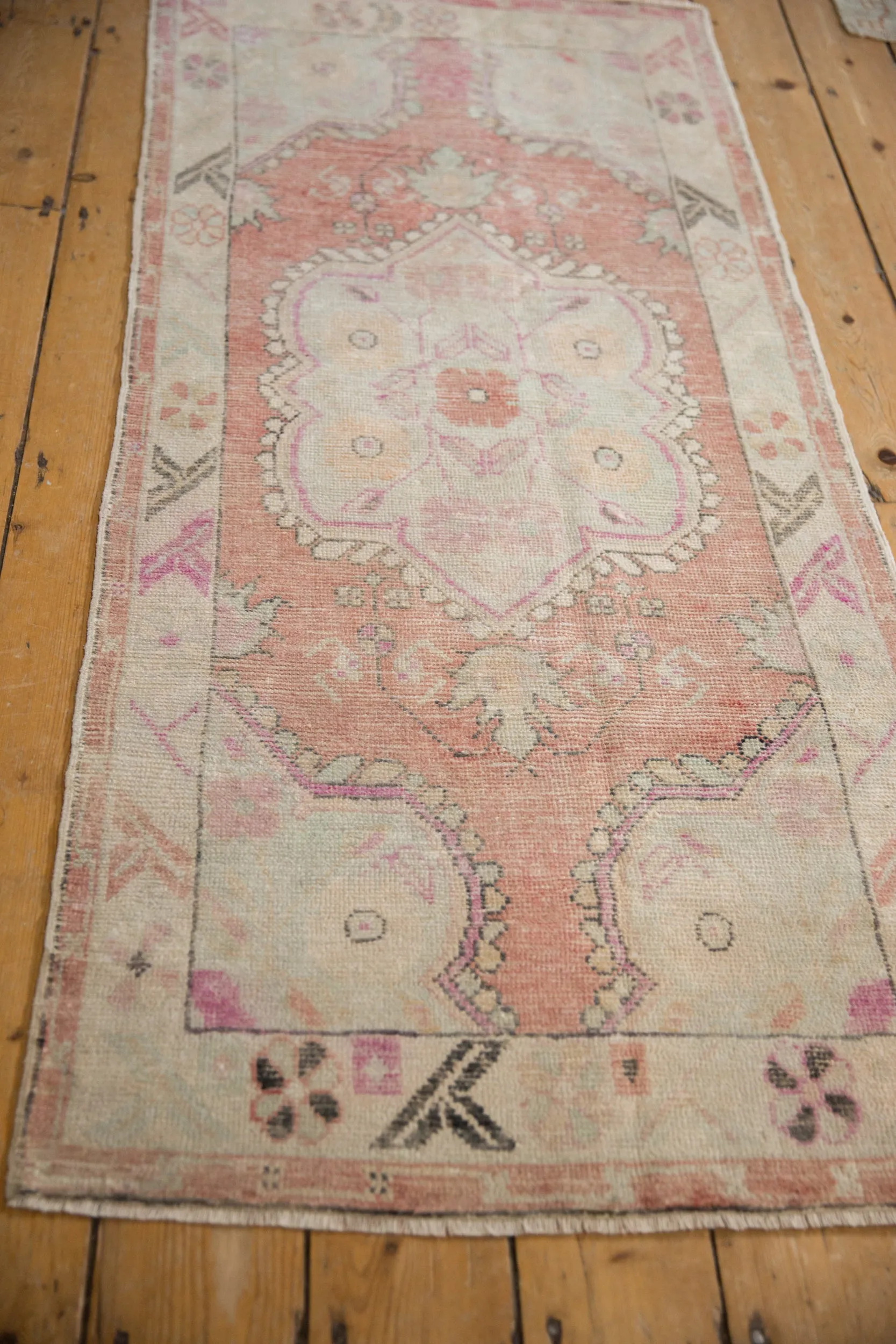 2.5x6 Vintage Distressed Oushak Rug Runner