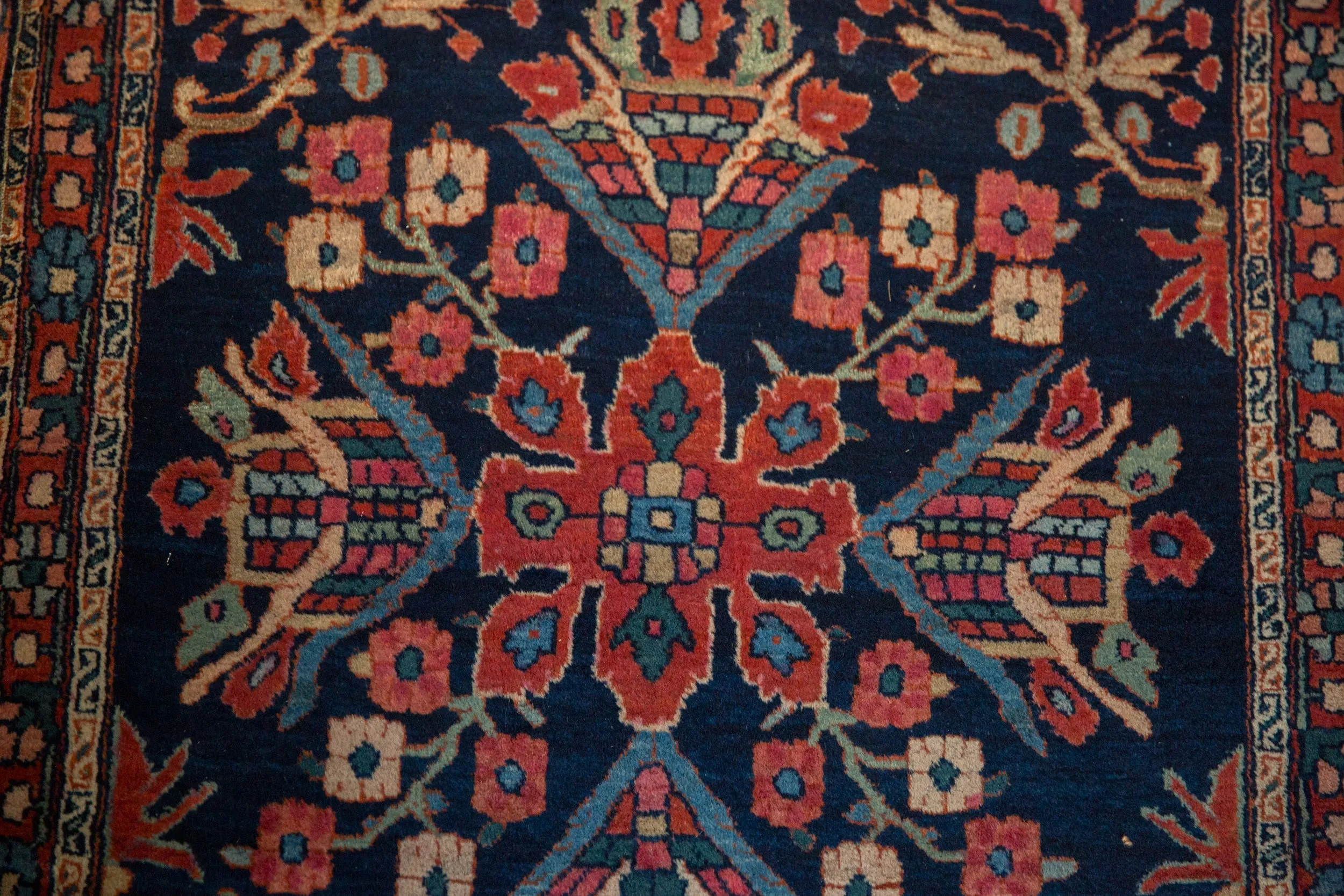 2x5 Antique Farahan Sarouk Rug Runner