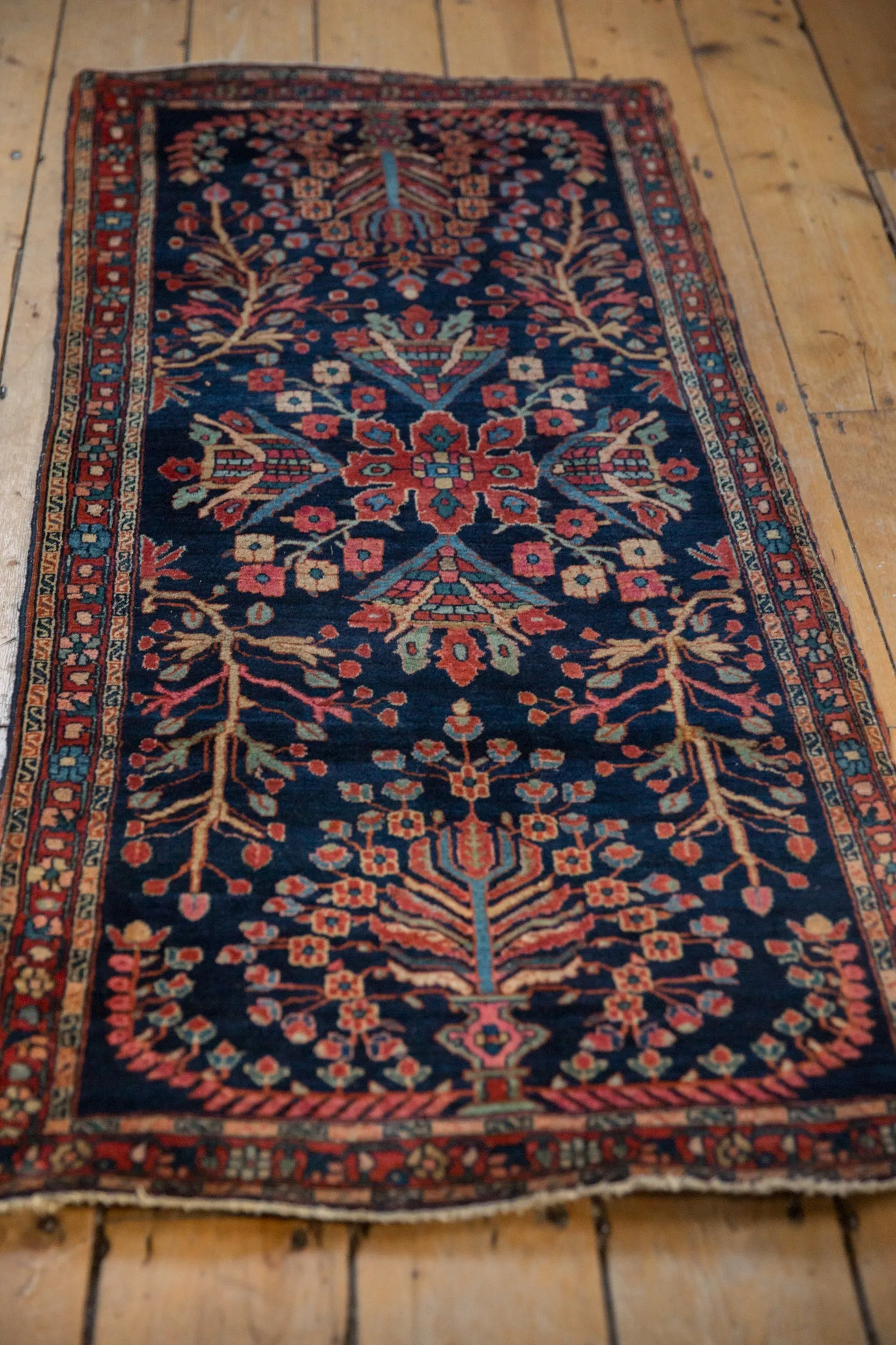 2x5 Antique Farahan Sarouk Rug Runner