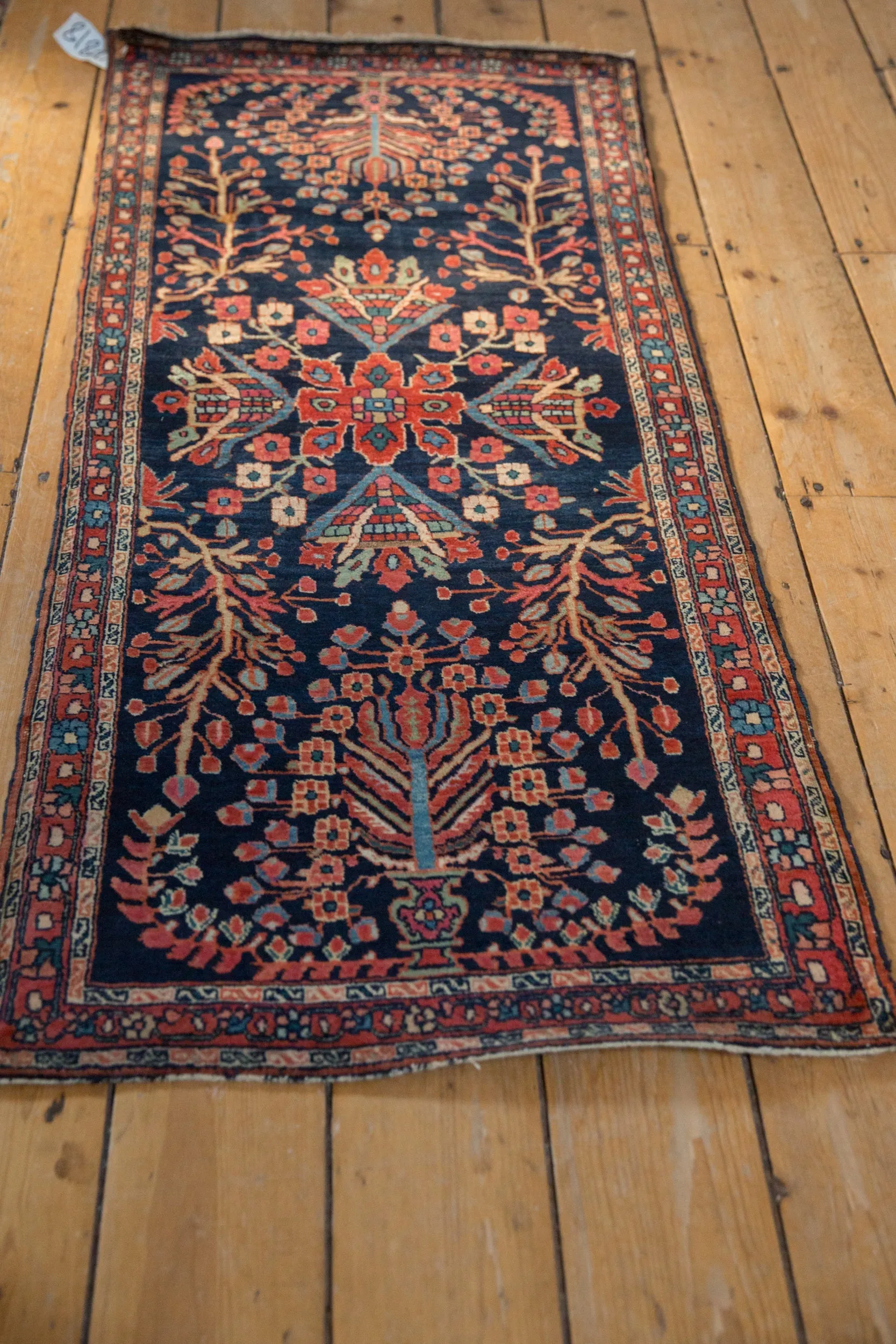2x5 Antique Farahan Sarouk Rug Runner