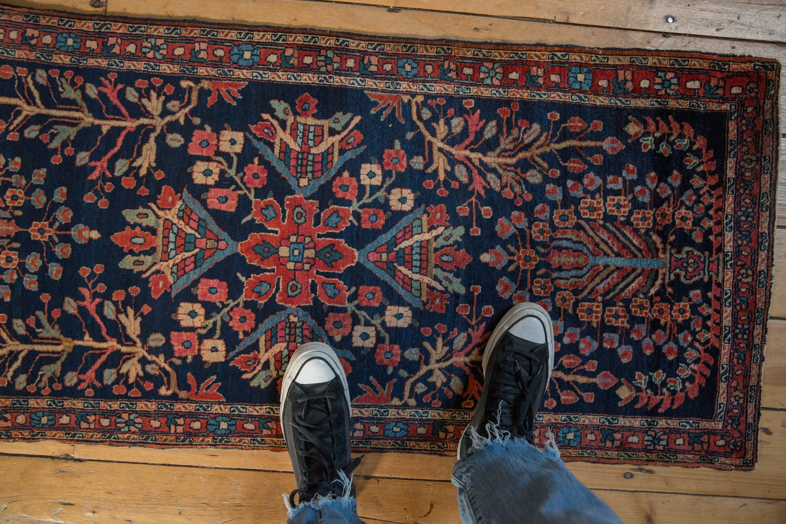 2x5 Antique Farahan Sarouk Rug Runner