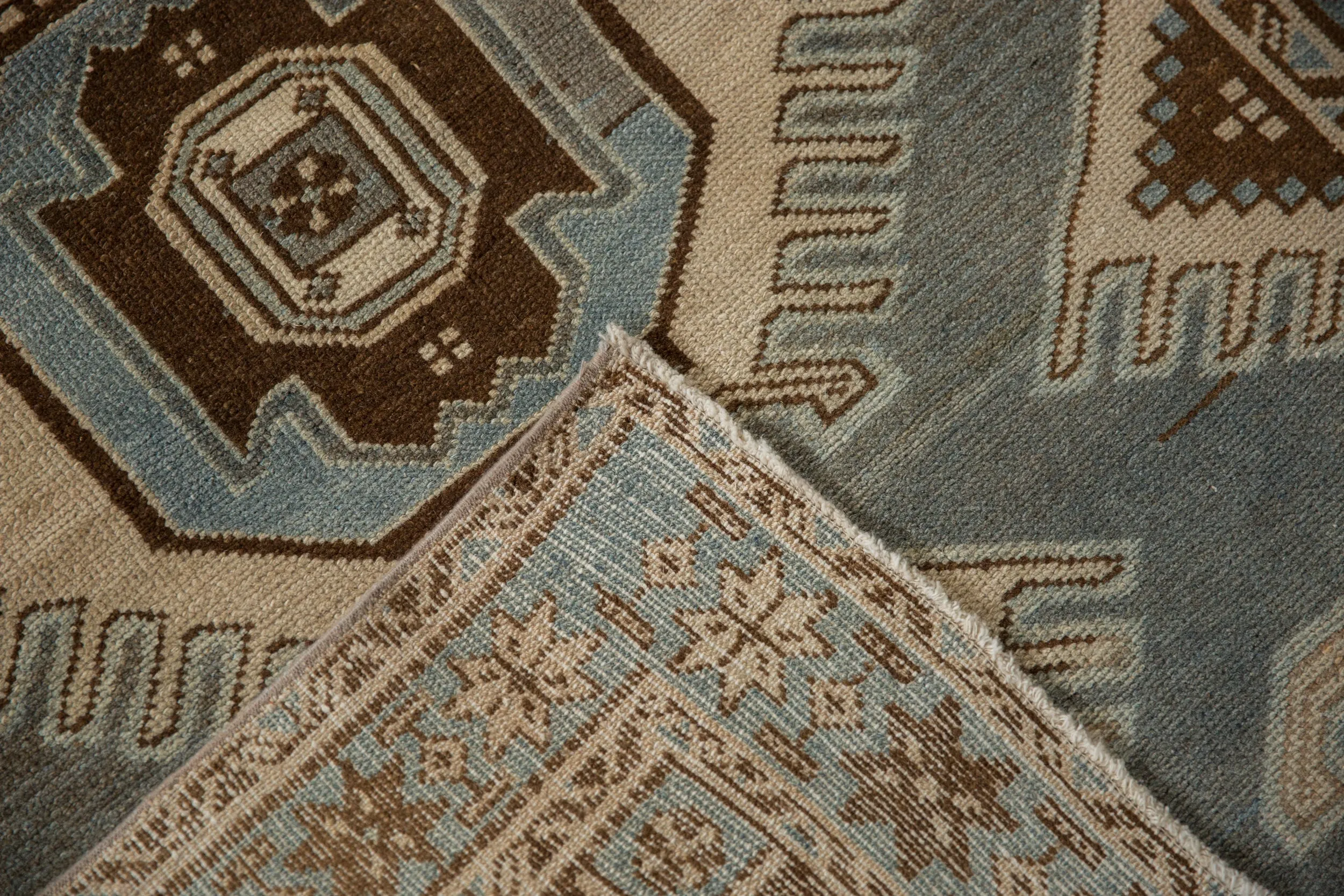 3.5x10 Vintage Distressed Malayer Rug Runner
