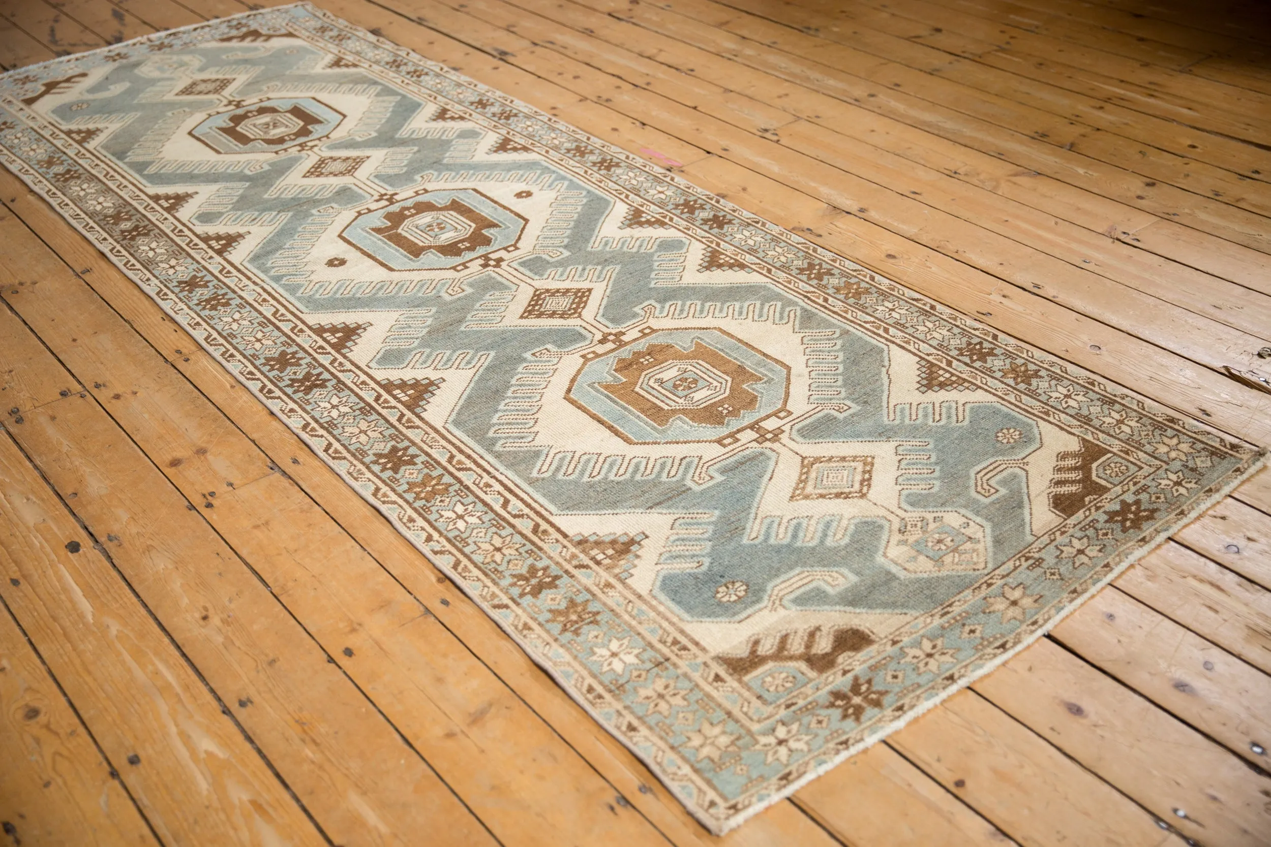 3.5x10 Vintage Distressed Malayer Rug Runner