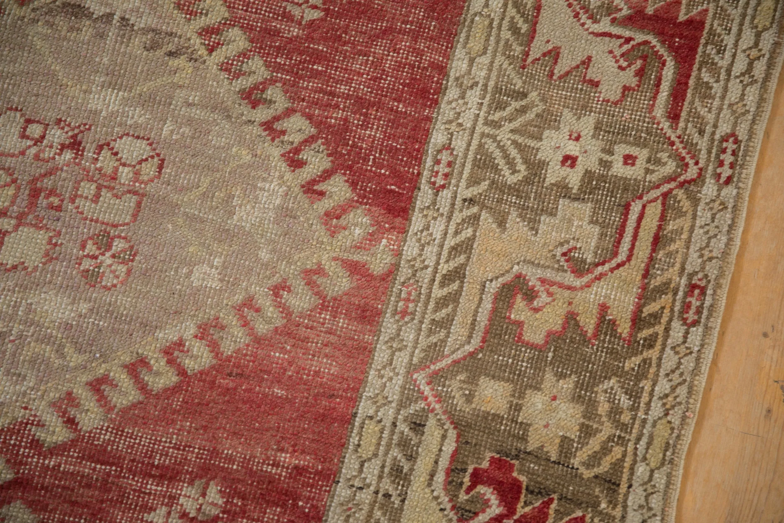 3.5x11 Vintage Distressed Oushak Rug Runner