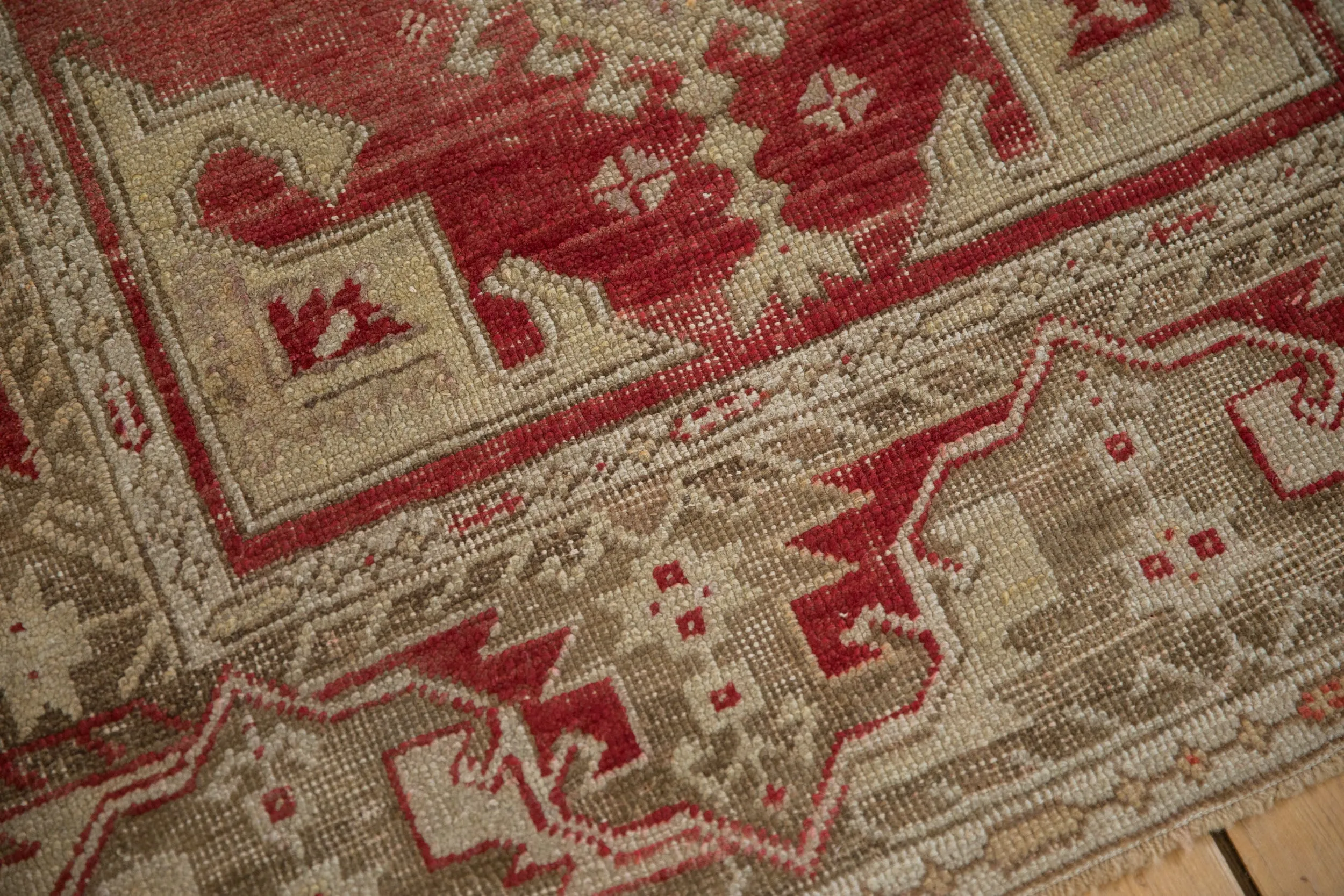 3.5x11 Vintage Distressed Oushak Rug Runner