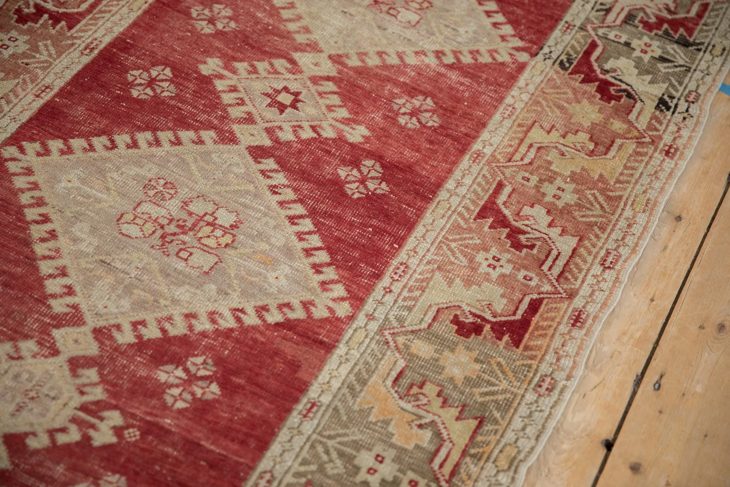 3.5x11 Vintage Distressed Oushak Rug Runner