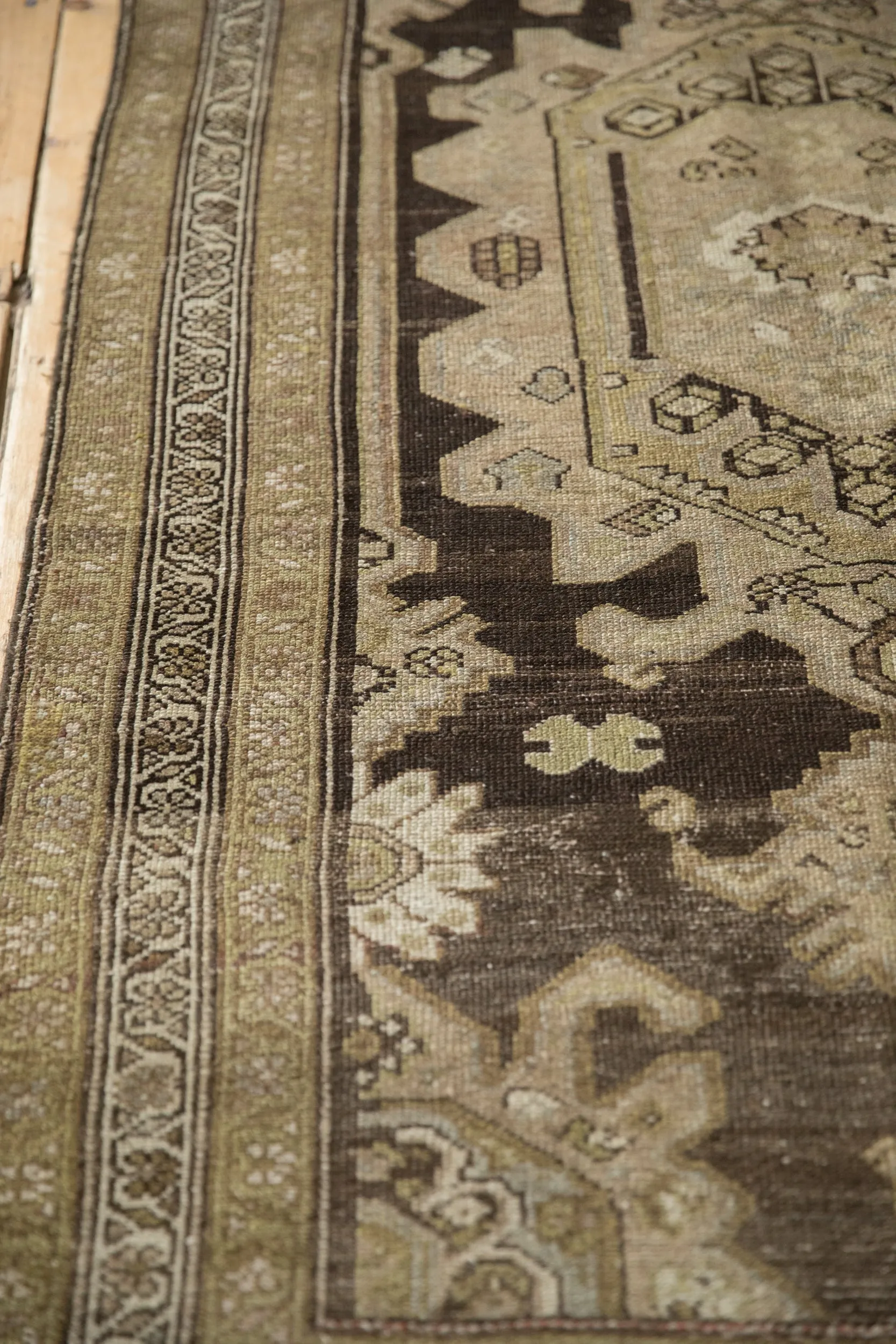 3.5x12 Vintage Distressed Hamadan Rug Runner