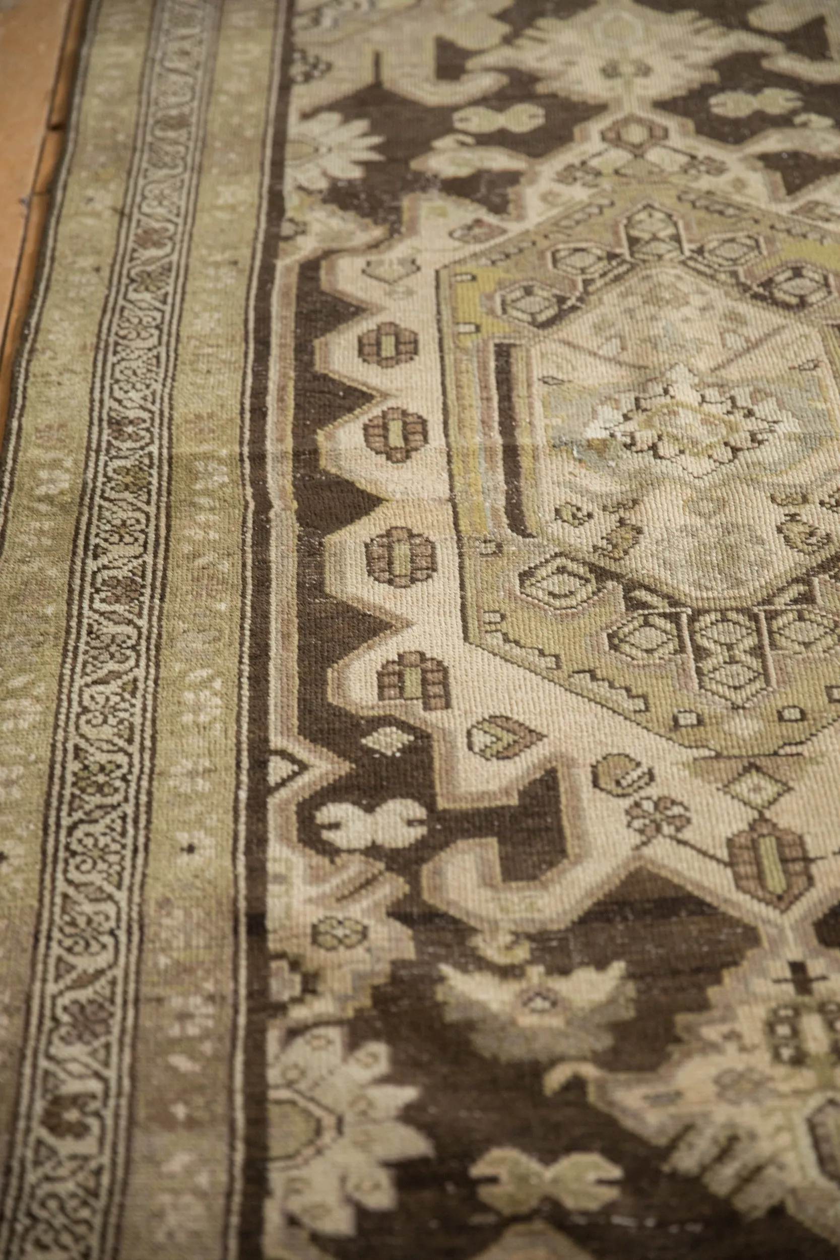 3.5x12 Vintage Distressed Hamadan Rug Runner