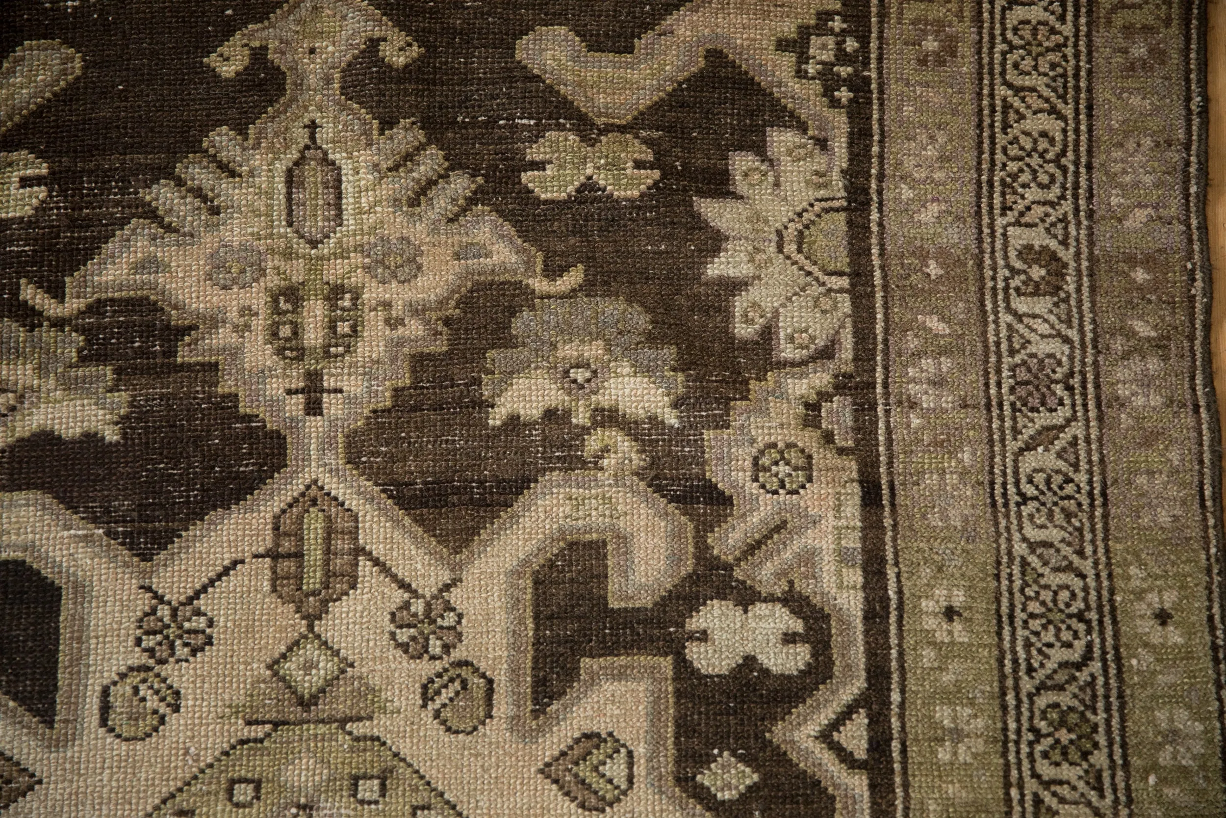 3.5x12 Vintage Distressed Hamadan Rug Runner