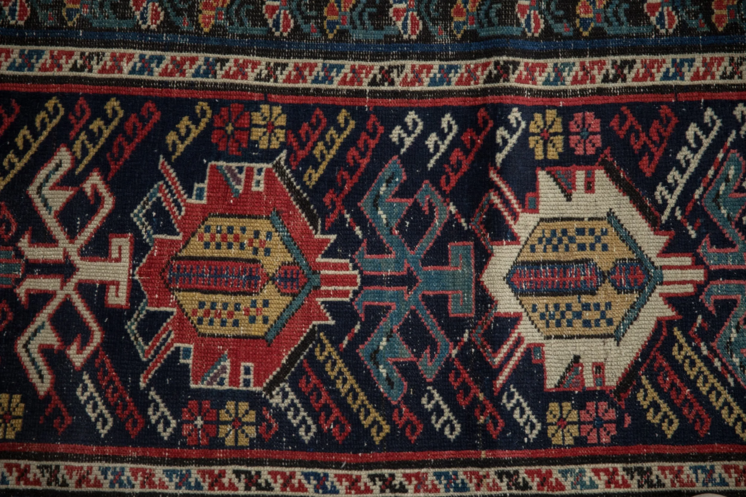 3.5x12.5 Antique Shirvan Rug Runner