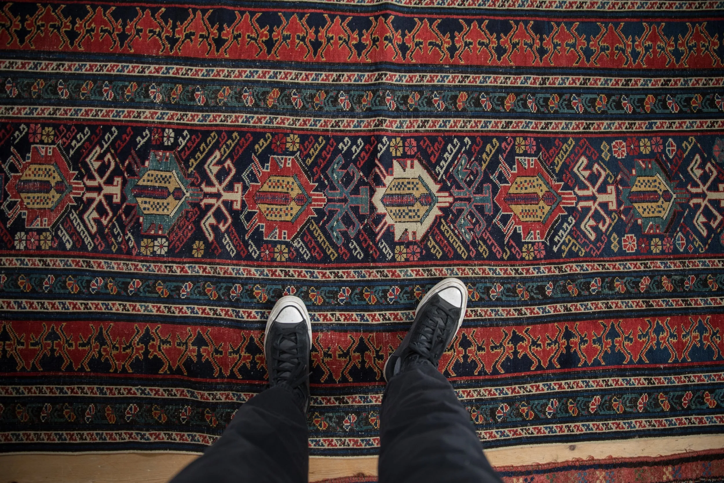 3.5x12.5 Antique Shirvan Rug Runner