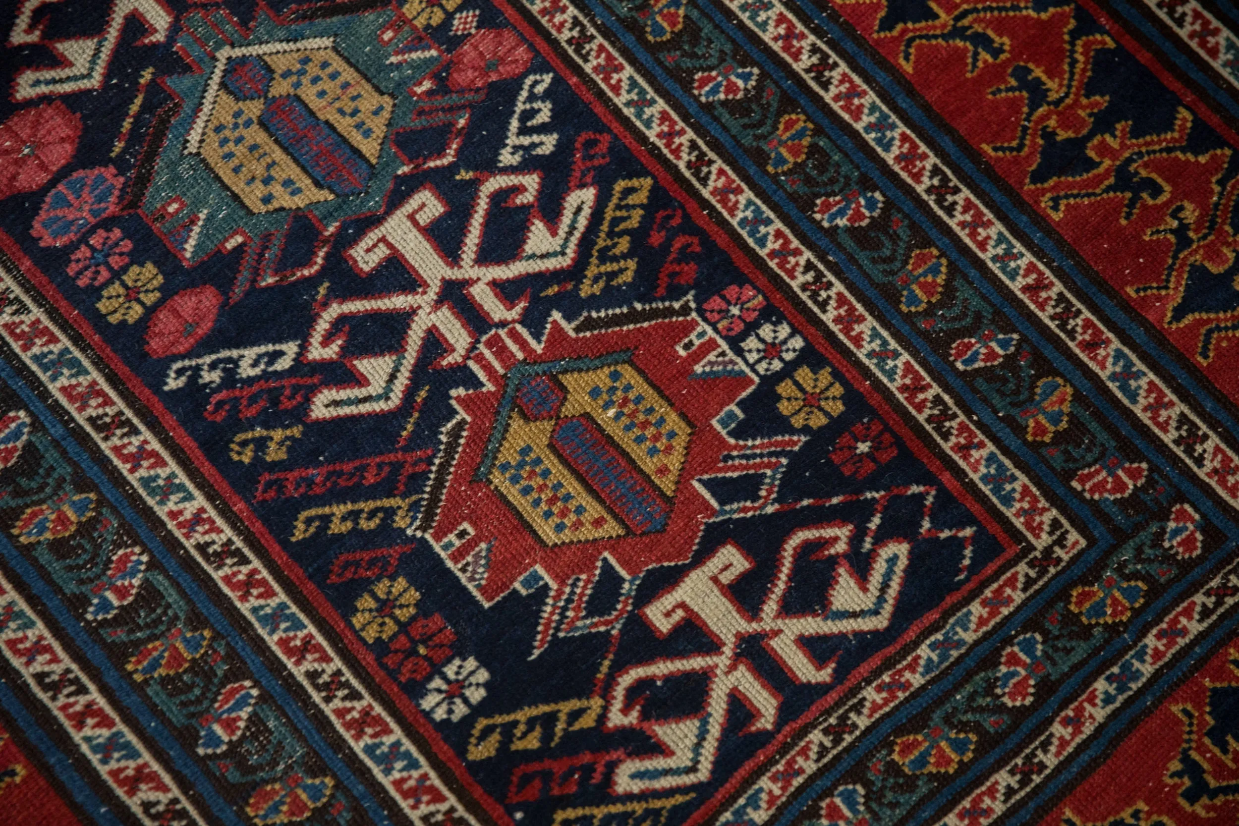 3.5x12.5 Antique Shirvan Rug Runner