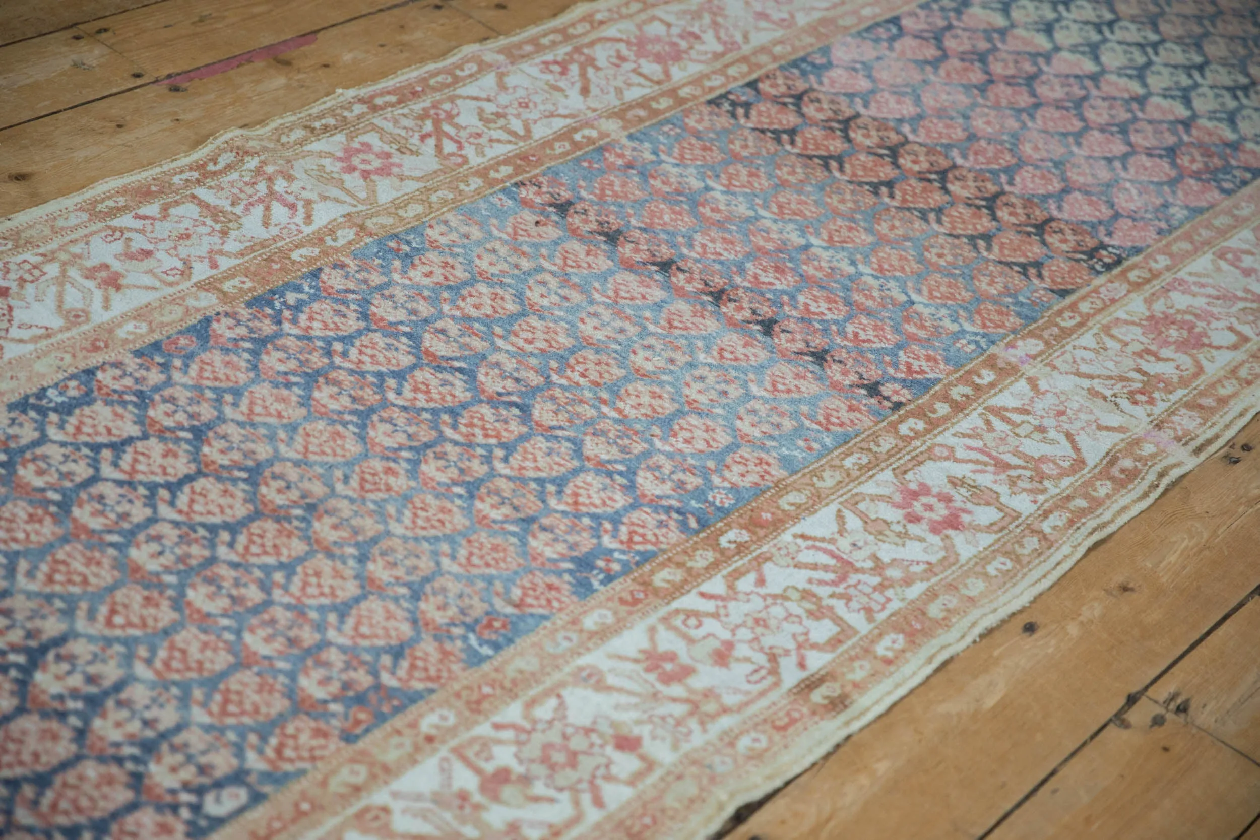 3.5x12.5 Vintage Distressed Malayer Rug Runner