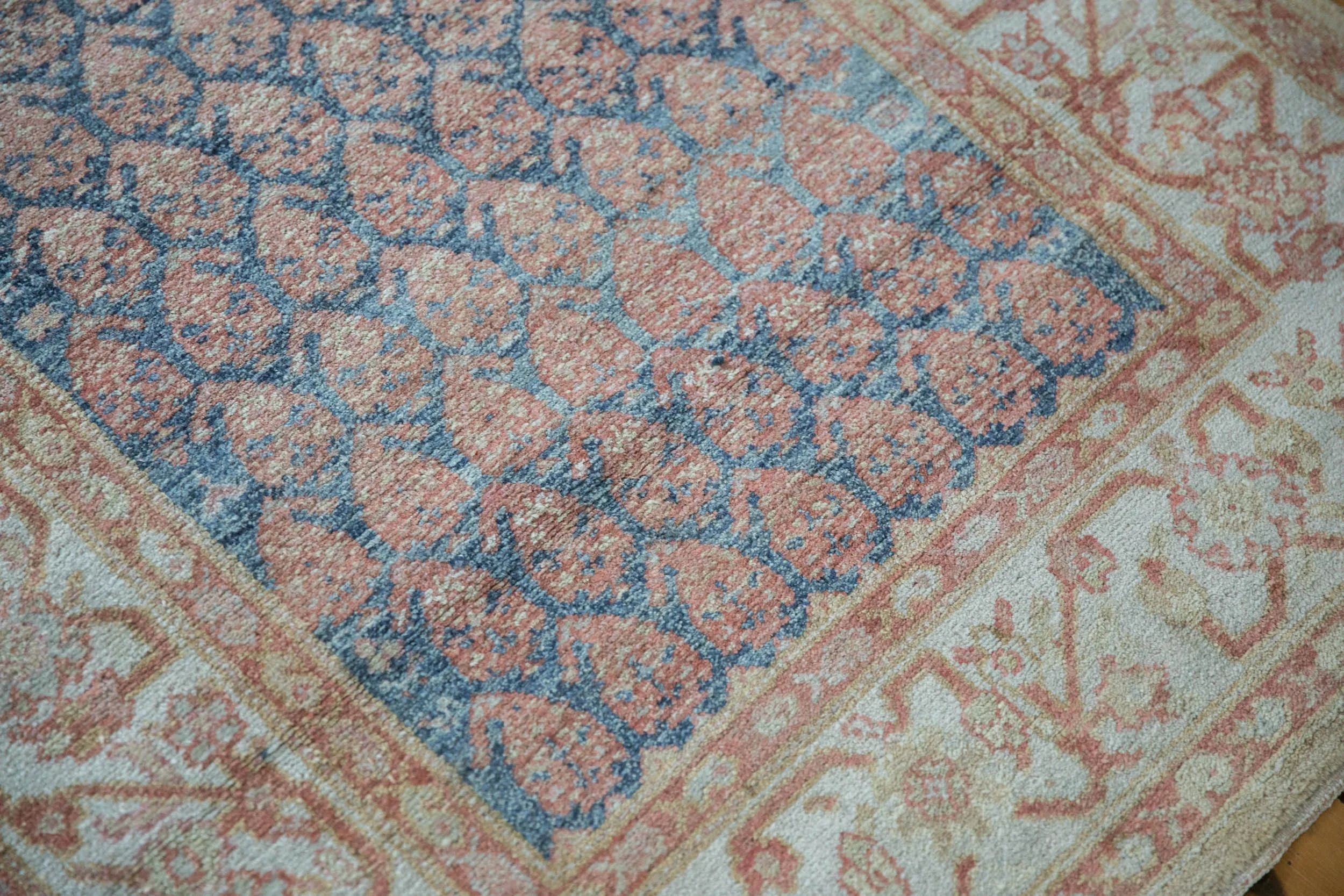 3.5x12.5 Vintage Distressed Malayer Rug Runner