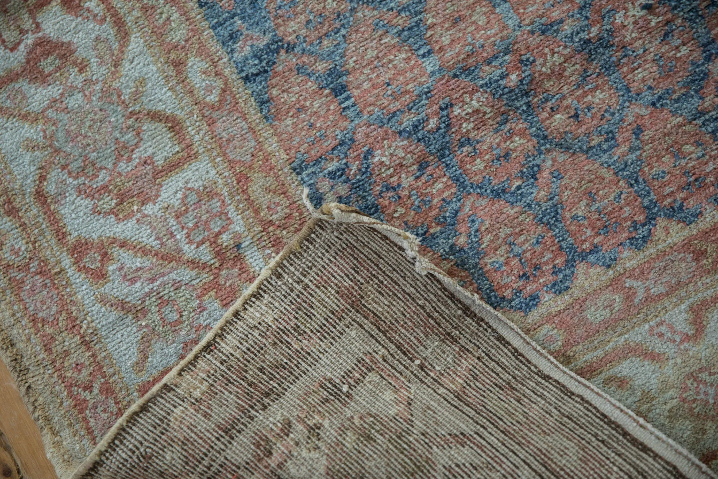 3.5x12.5 Vintage Distressed Malayer Rug Runner
