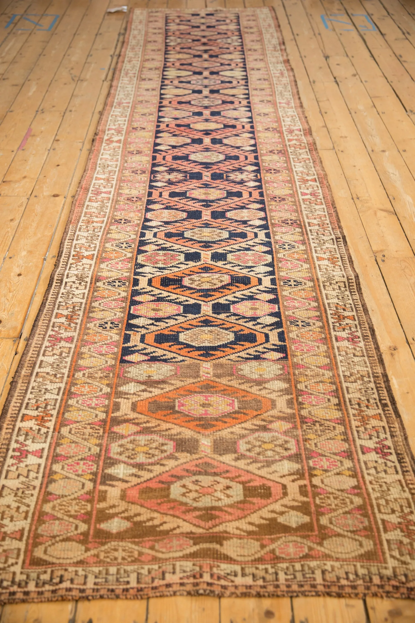 3.5x14 Vintage Distressed Kurd Rug Runner