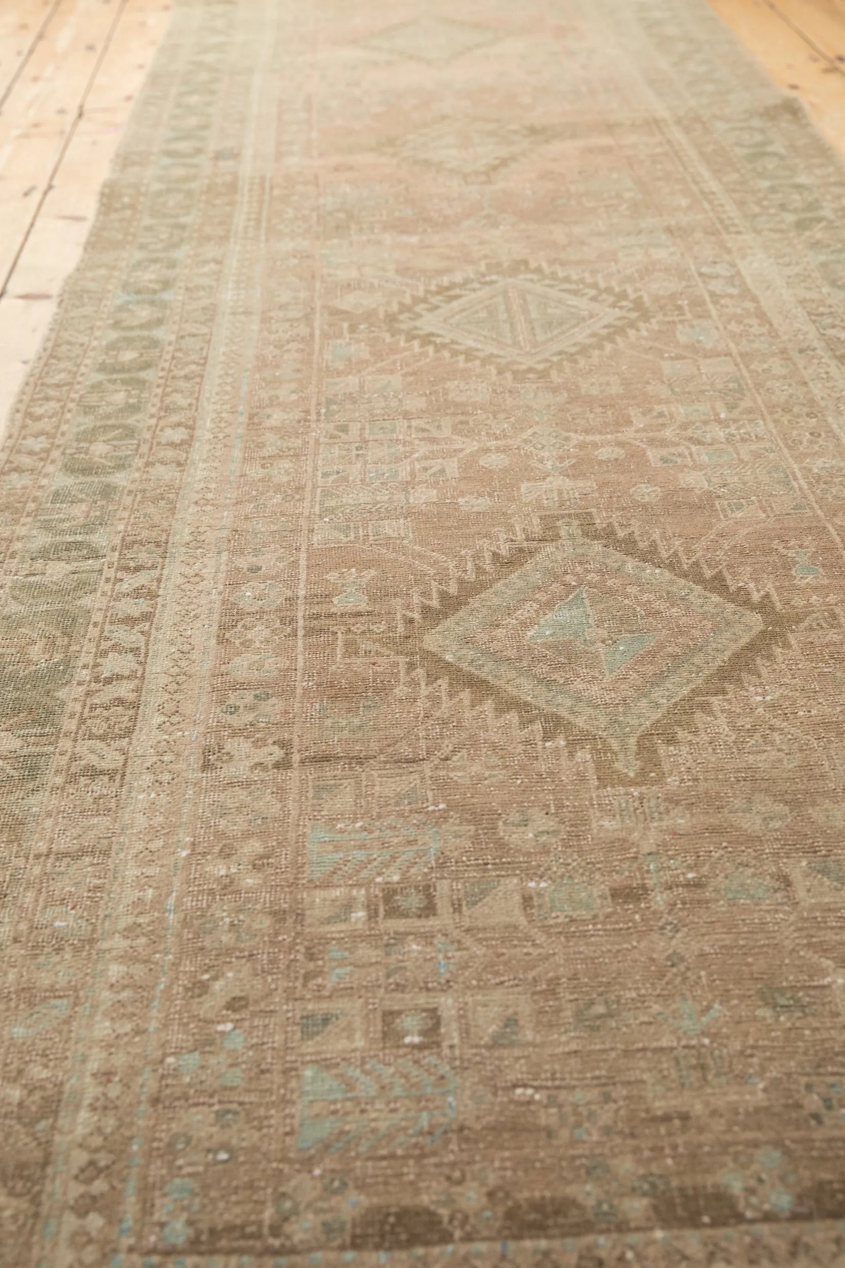 3.5x14 Vintage Distressed Serab Rug Runner