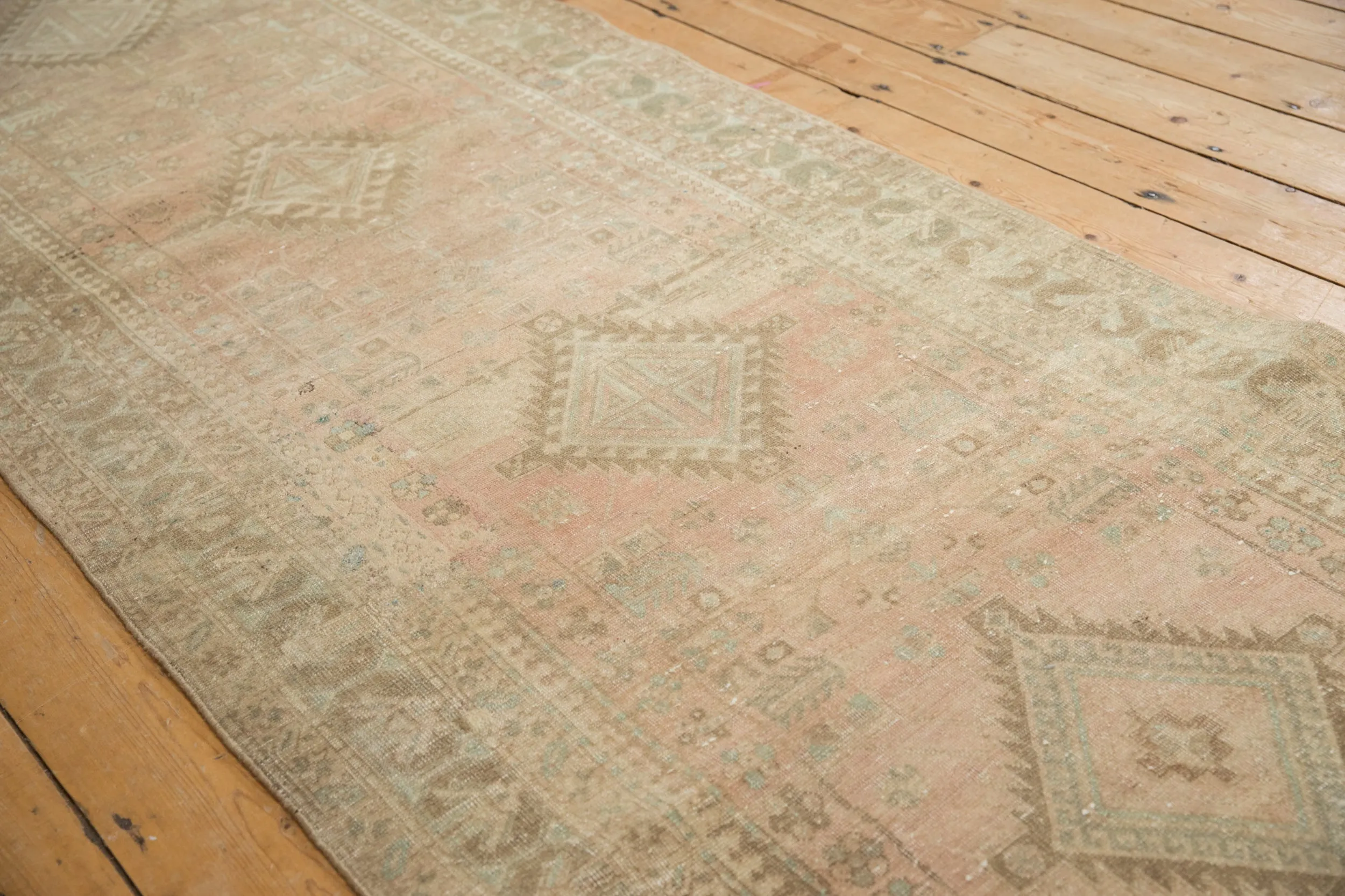 3.5x14 Vintage Distressed Serab Rug Runner