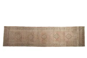 3.5x14 Vintage Distressed Serab Rug Runner