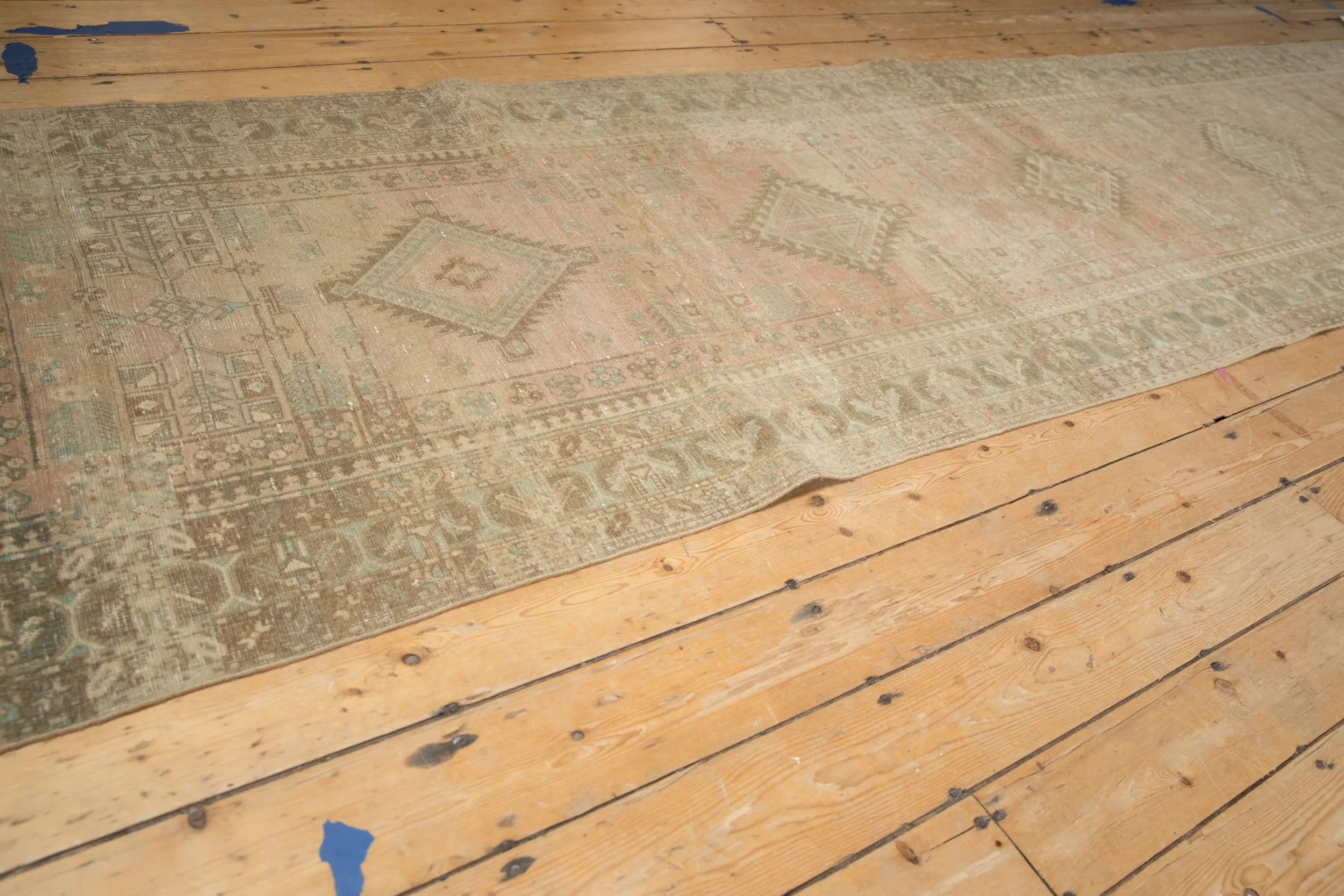 3.5x14 Vintage Distressed Serab Rug Runner