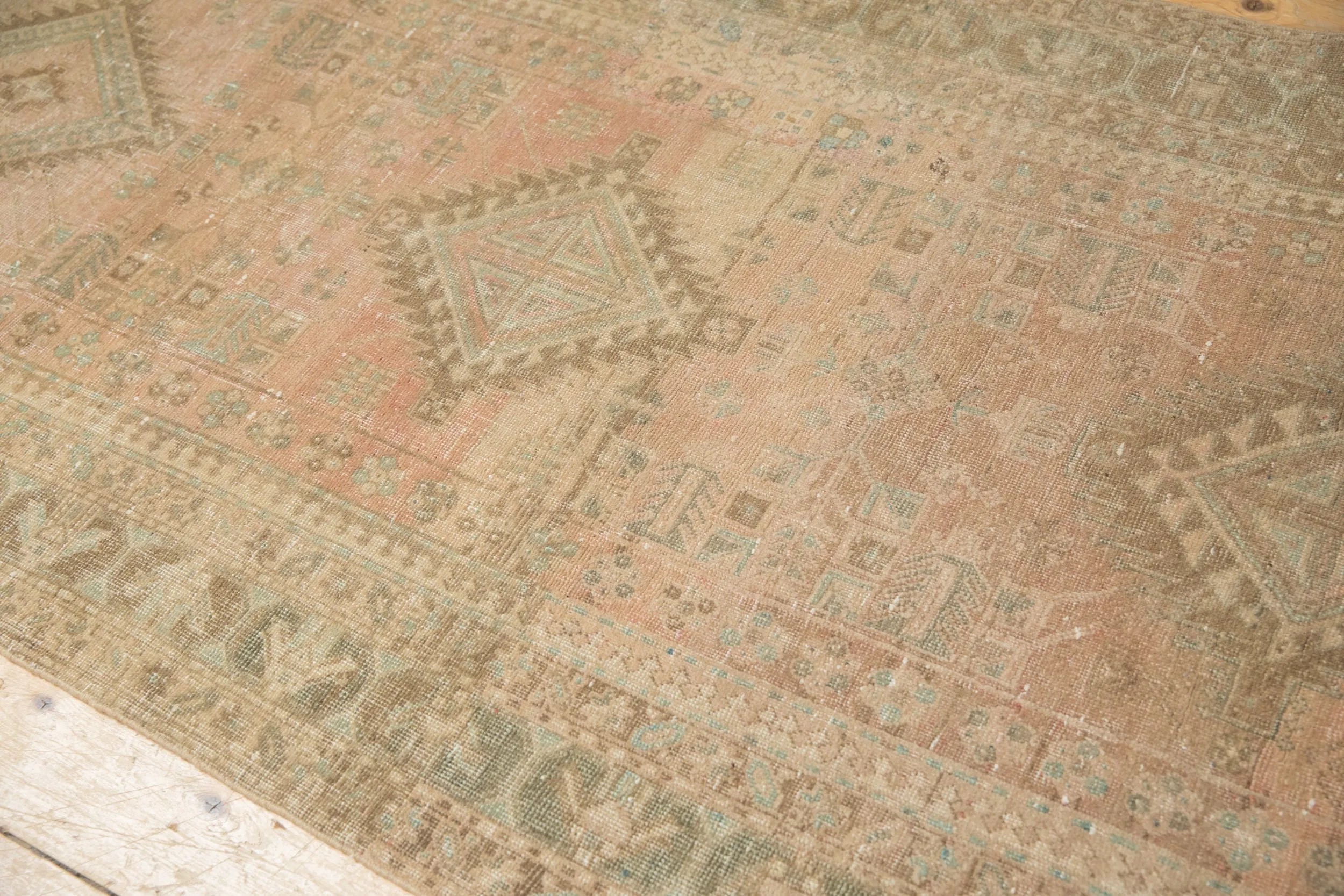 3.5x14 Vintage Distressed Serab Rug Runner