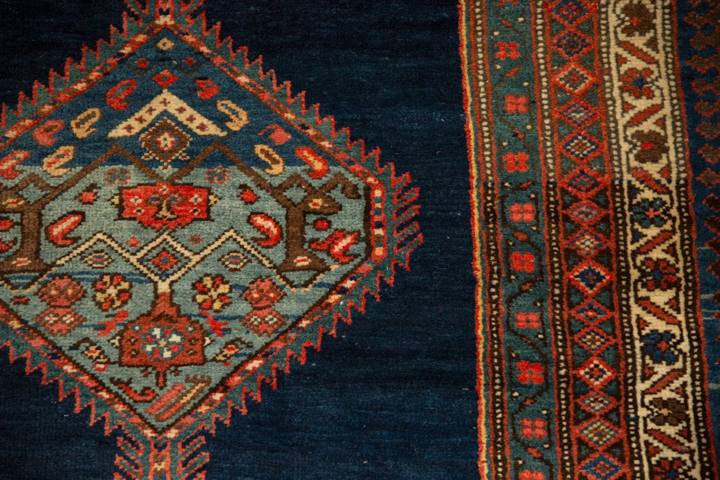 3.5x15 Antique Bijar Rug Runner