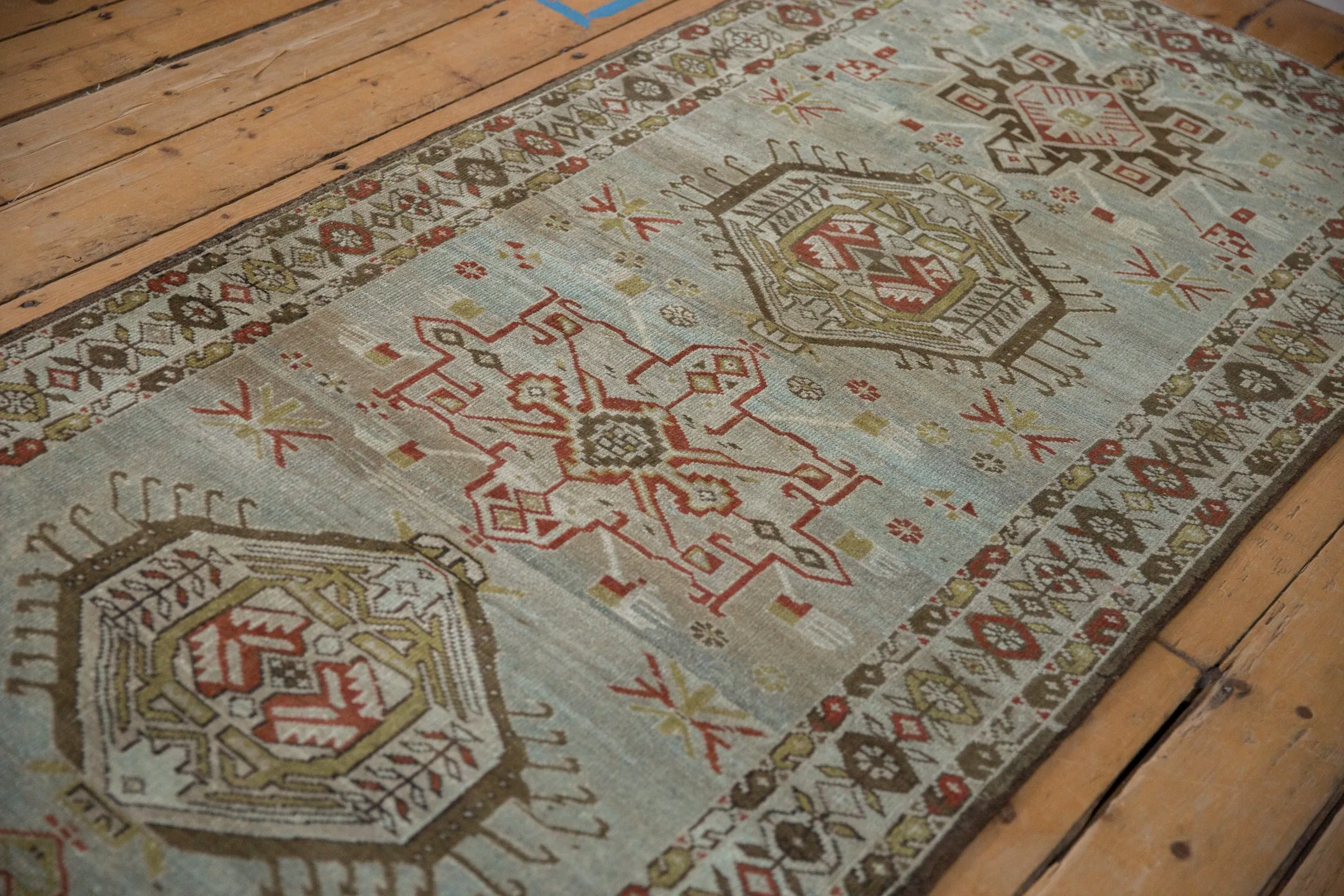 3.5x17 Vintage Distressed Karaja Rug Runner