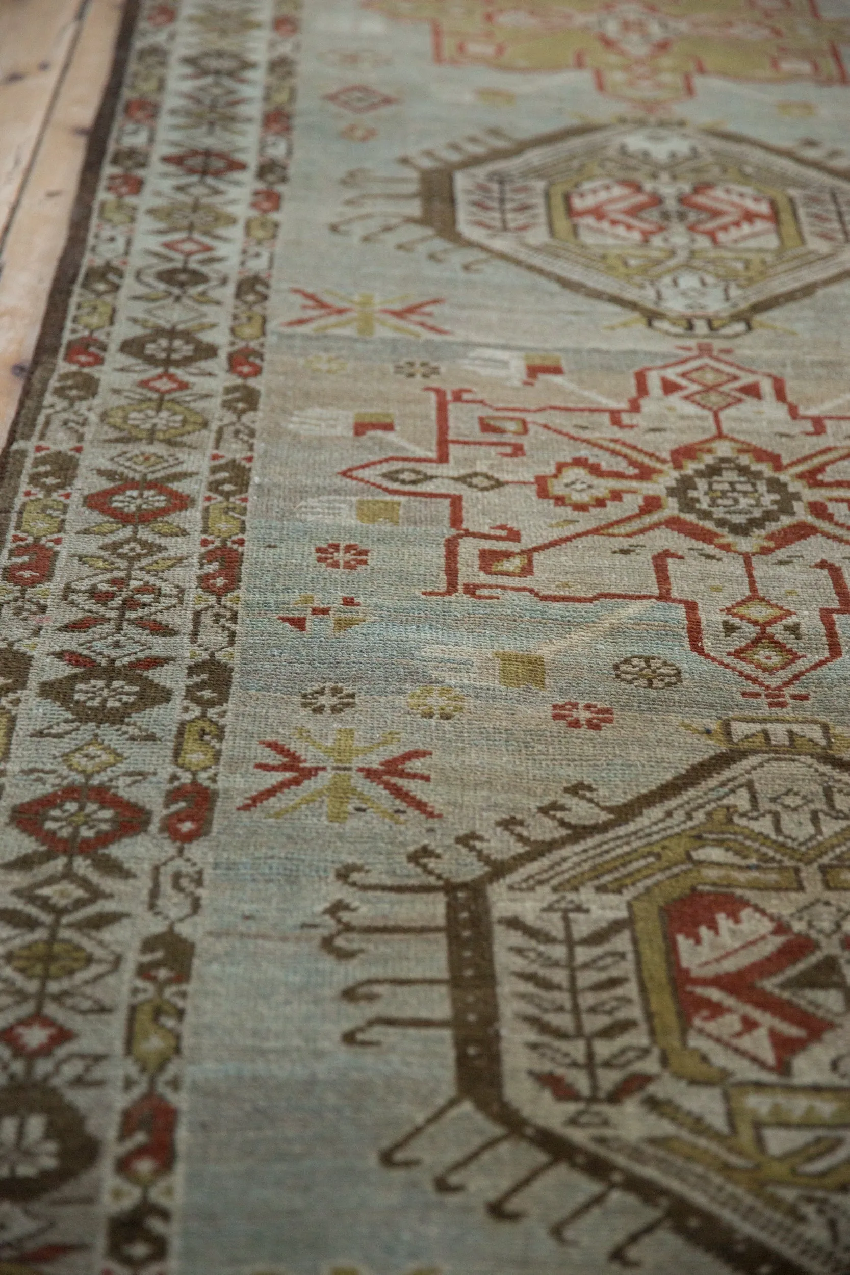 3.5x17 Vintage Distressed Karaja Rug Runner