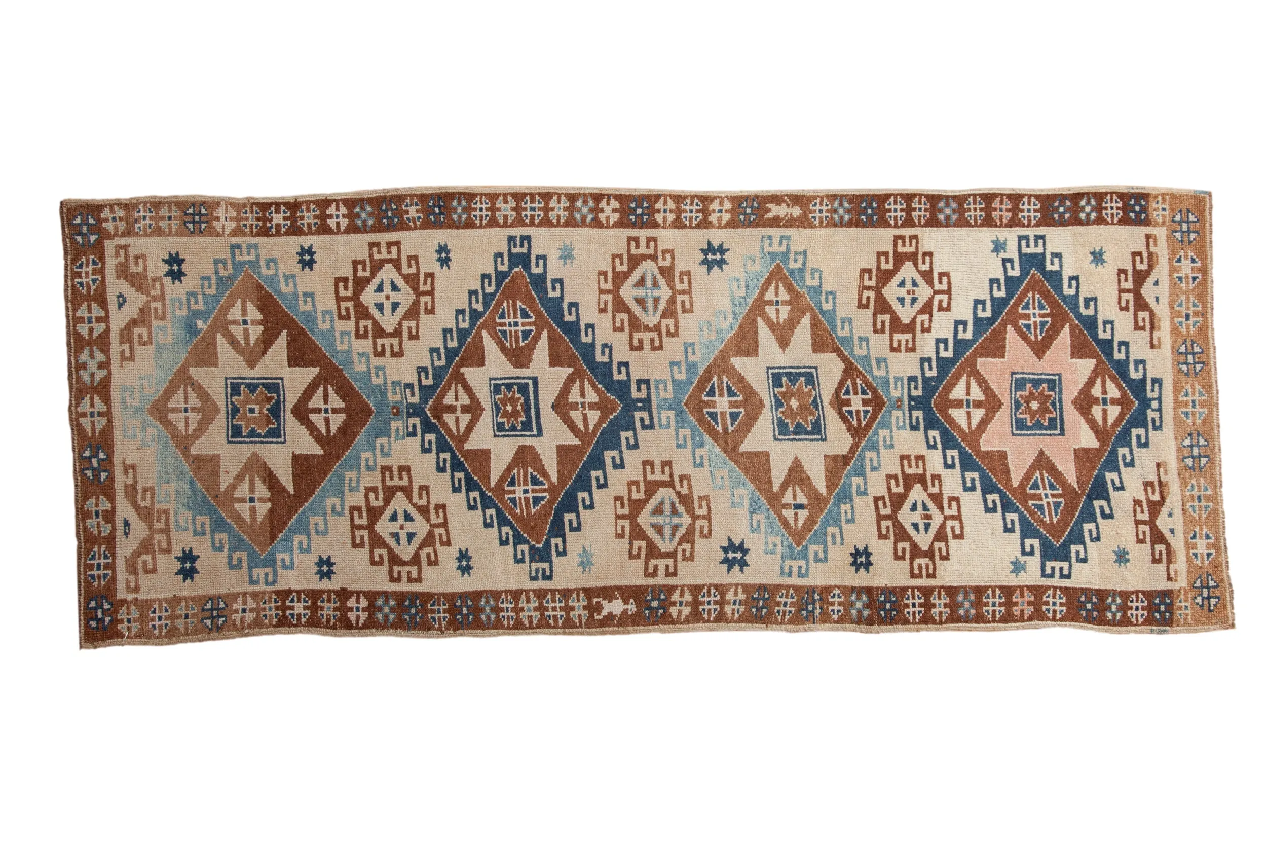 3.5x9.5 Vintage Distressed Kars Rug Runner