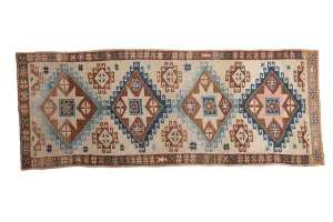 3.5x9.5 Vintage Distressed Kars Rug Runner