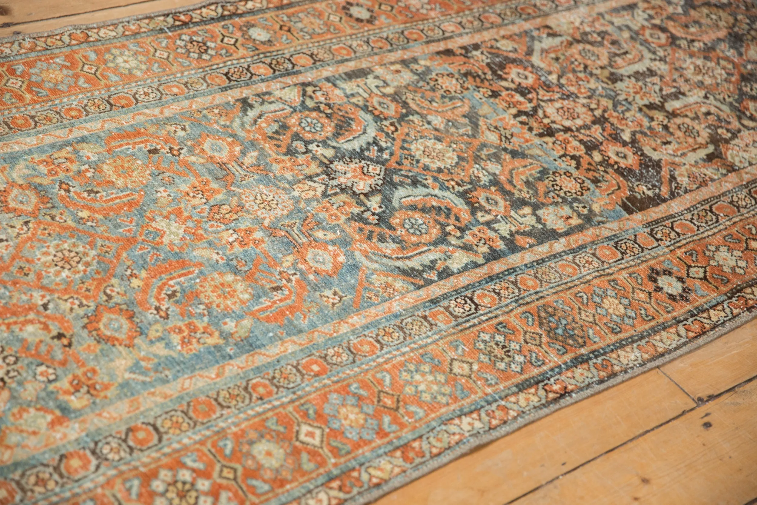 3.5x9.5 Vintage Distressed Malayer Rug Runner