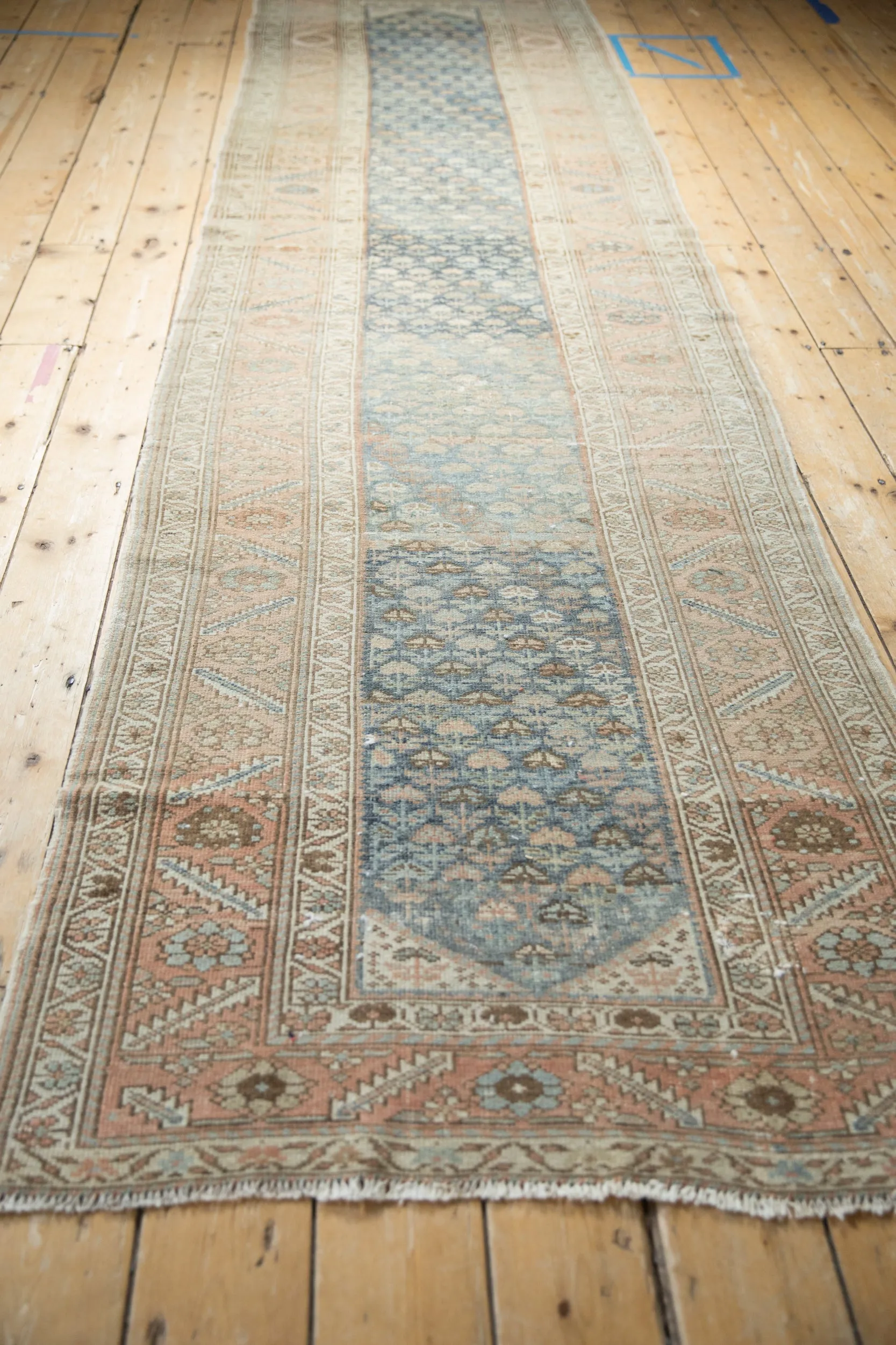 3x12.5 Vintage Distressed Malayer Rug Runner