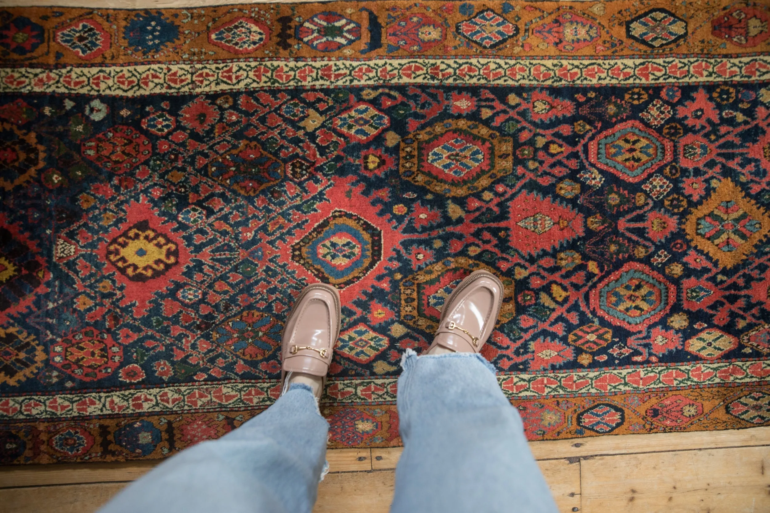 3x14.5 Vintage Bijar Rug Runner