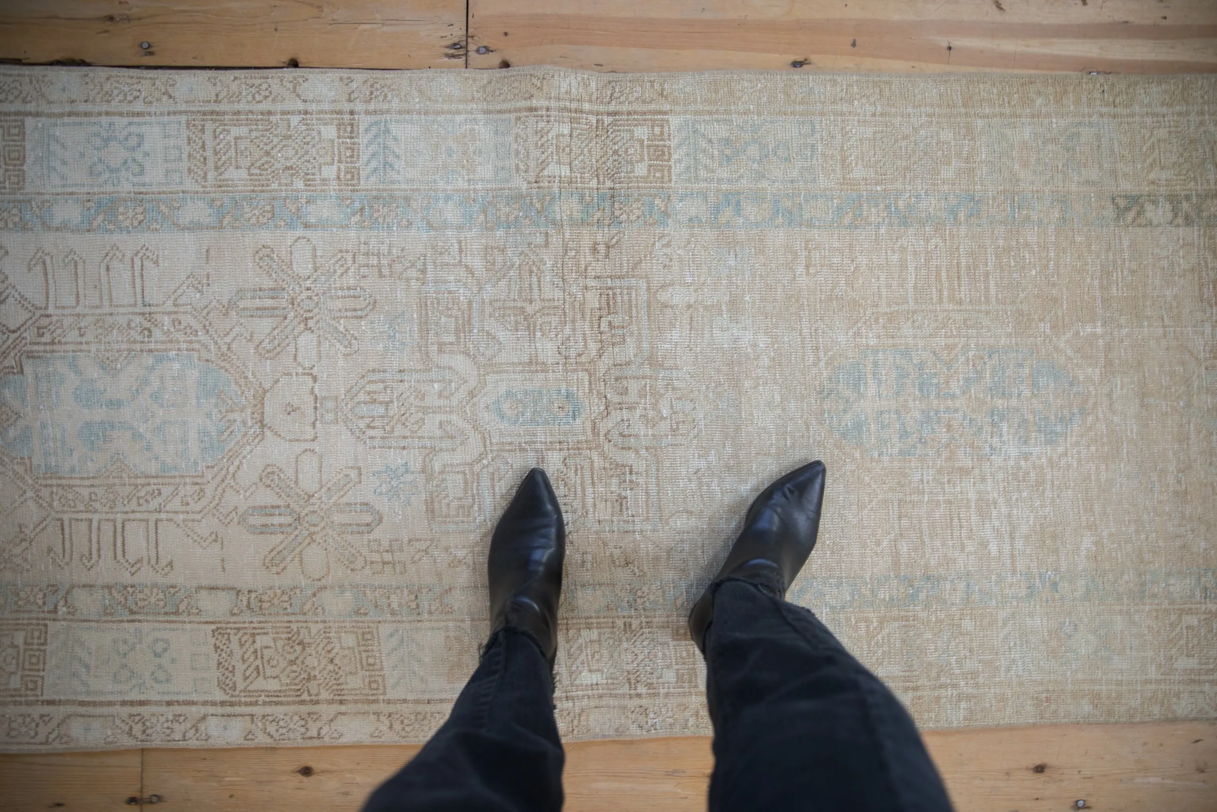 3x15 Vintage Distressed Karaja Rug Runner